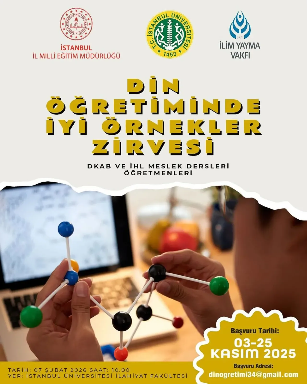 Kâğıthane'de Din Öğretiminde İyi Örnekler Zirvesi Başvuruları Başlıyor Kâğıthane'de Din Öğretiminde İyi Örnekler Zirvesi Başvuruları Başlıyor