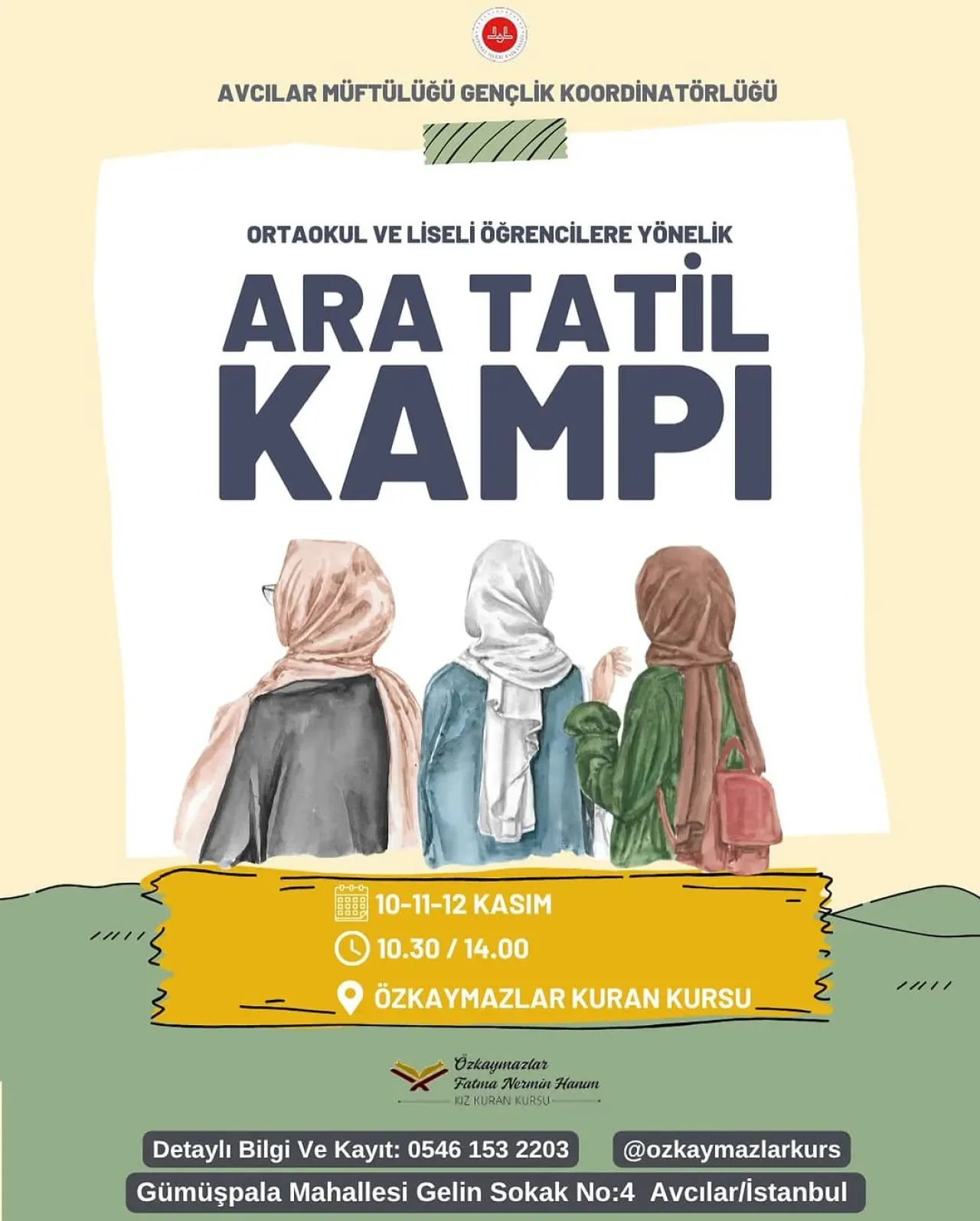 Avcılar'da Genç Kızlar İçin Özel Tatil Kampı Kayıtları Başladı Avcılar'da Genç Kızlar İçin Özel Tatil Kampı Kayıtları Başladı