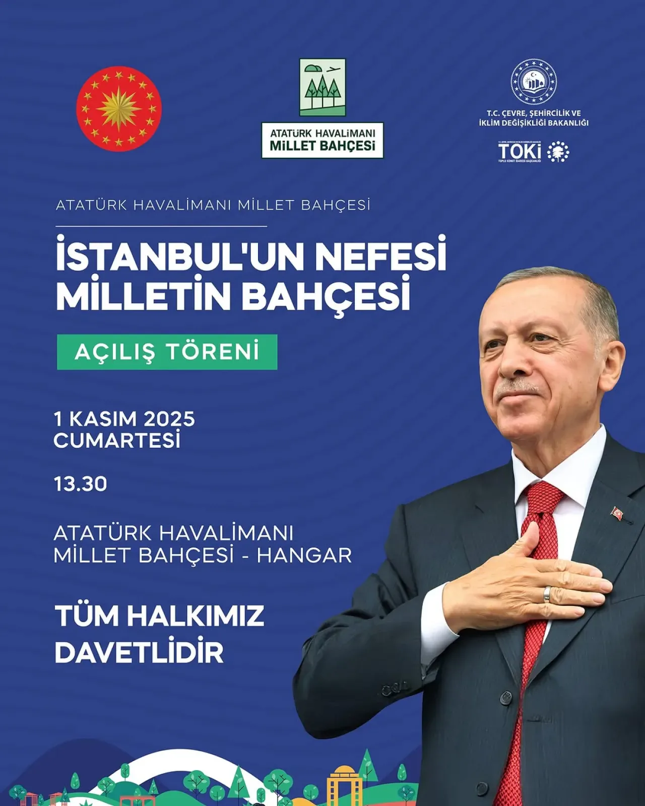 Atatürk Havalimanı Millet Bahçesi Açılıyor Atatürk Havalimanı Millet Bahçesi Açılıyor