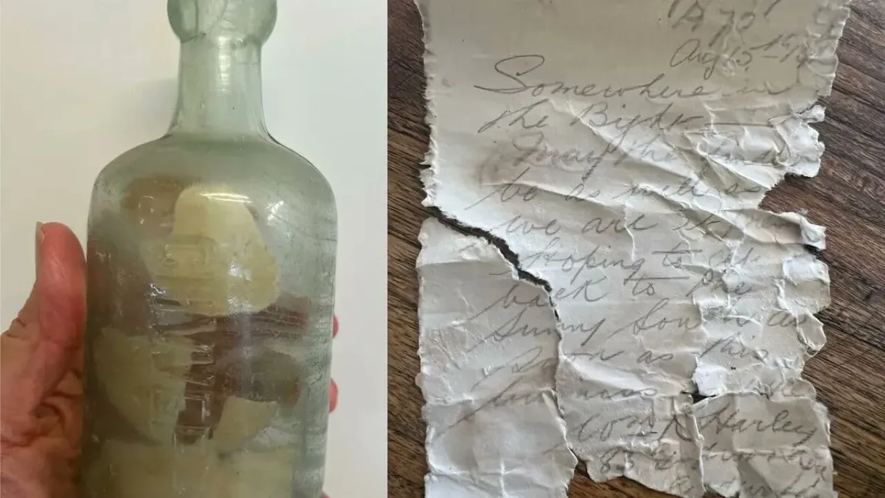 Birinci Dünya Savaşı'ndan Kalma Şişedeki Mektuplar Avustralya Sahilinde Bulundu Birinci Dünya Savaşı'ndan Kalma Şişedeki Mektuplar Avustralya Sahilinde Bulundu