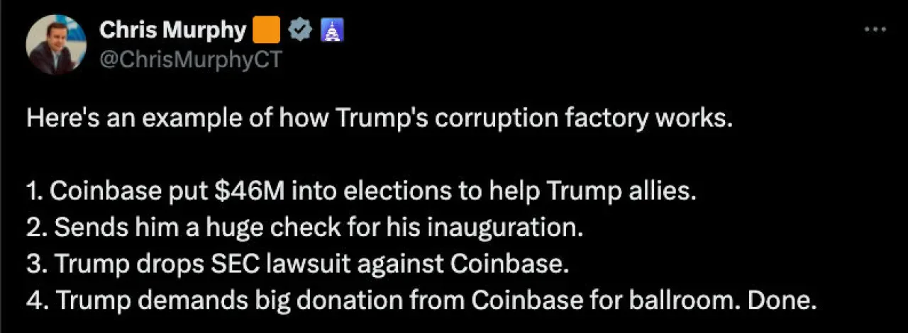 Coinbase, Beyaz Saray Balo Salonu Fonlamasını Savundu: "Tarafsız Bir Proje" Coinbase, Beyaz Saray Balo Salonu Fonlamasını Savundu: "Tarafsız Bir Proje"