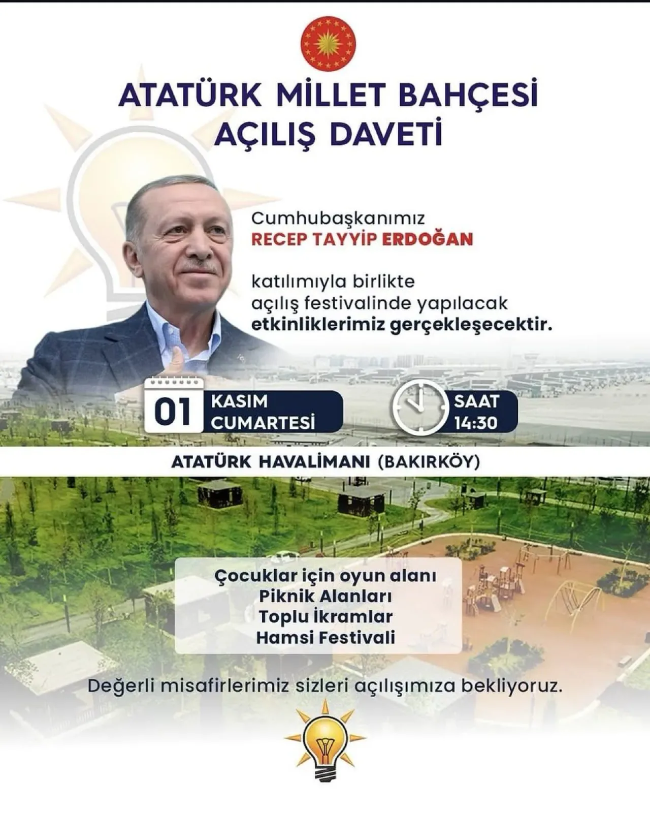 Atatürk Millet Bahçesi, Cumhurbaşkanı Erdoğan'ın Katılımıyla Açıldı Atatürk Millet Bahçesi, Cumhurbaşkanı Erdoğan'ın Katılımıyla Açıldı