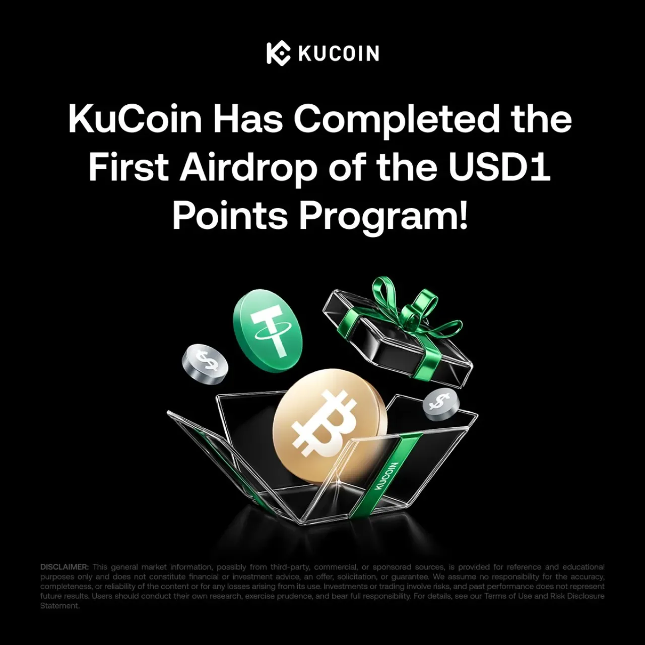 KuCoin USD1 Puan Programı İlk Hava Drop'unu Tamamladı KuCoin USD1 Puan Programı İlk Hava Drop'unu Tamamladı