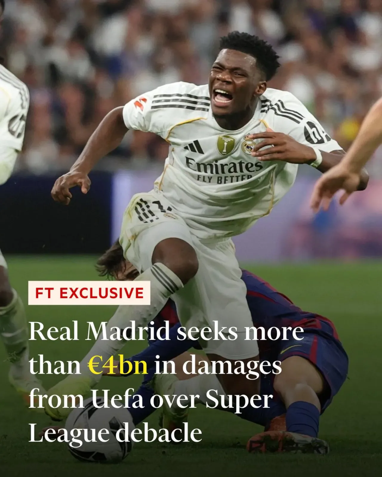 Real Madrid ve Barcelona'dan UEFA'ya 4 Milyar Euro'luk Tazminat Davası Real Madrid ve Barcelona'dan UEFA'ya 4 Milyar Euro'luk Tazminat Davası