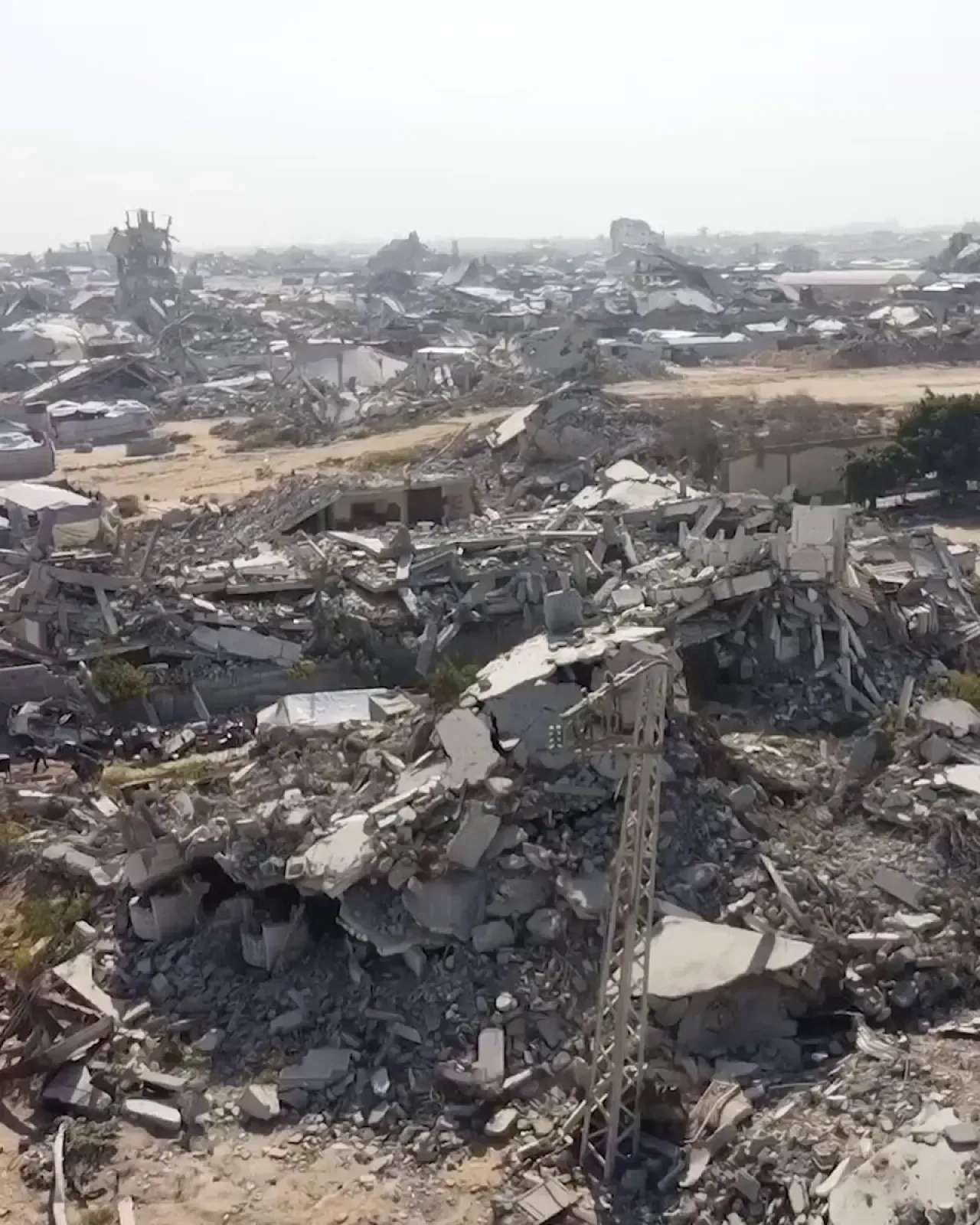 İsrail'in Tel el Hava'daki Yıkımı Havadan Görüntülendi İsrail'in Tel el Hava'daki Yıkımı Havadan Görüntülendi