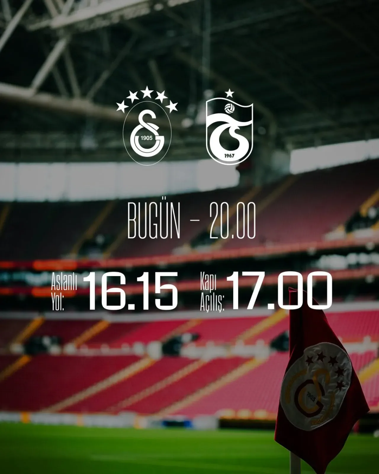 Galatasaray - Trabzonspor Maçı İçin Stadyum Giriş Saatleri Açıklandı Galatasaray - Trabzonspor Maçı İçin Stadyum Giriş Saatleri Açıklandı