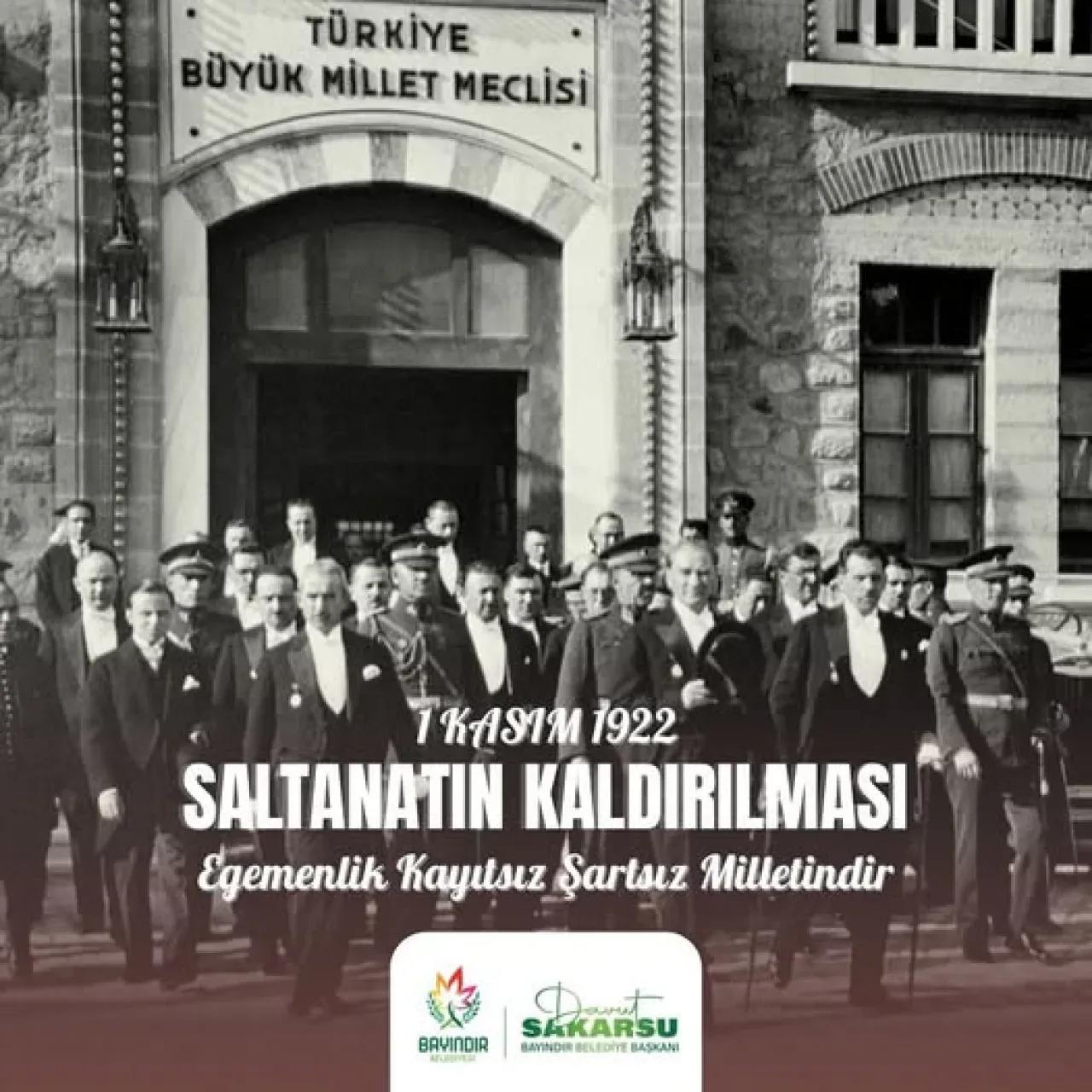 Egemenliğin Millete Geçişinin 101. Yılı Bayındır'da Gururla Anıldı Egemenliğin Millete Geçişinin 101. Yılı Bayındır'da Gururla Anıldı