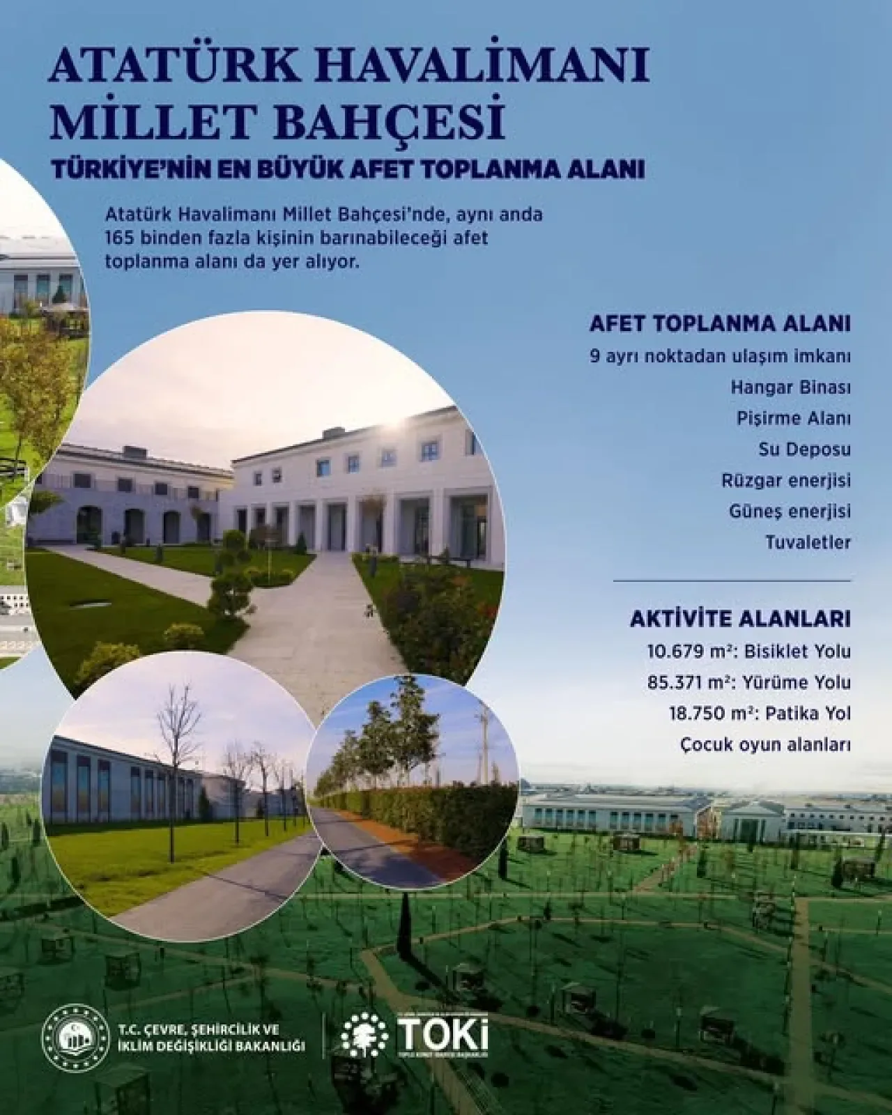 Atatürk Havalimanı Millet Bahçesi Açılıyor: İstanbul'a Dev Bir Yeşil Alan Kazandırılıyor Atatürk Havalimanı Millet Bahçesi Açılıyor: İstanbul'a Dev Bir Yeşil Alan Kazandırılıyor