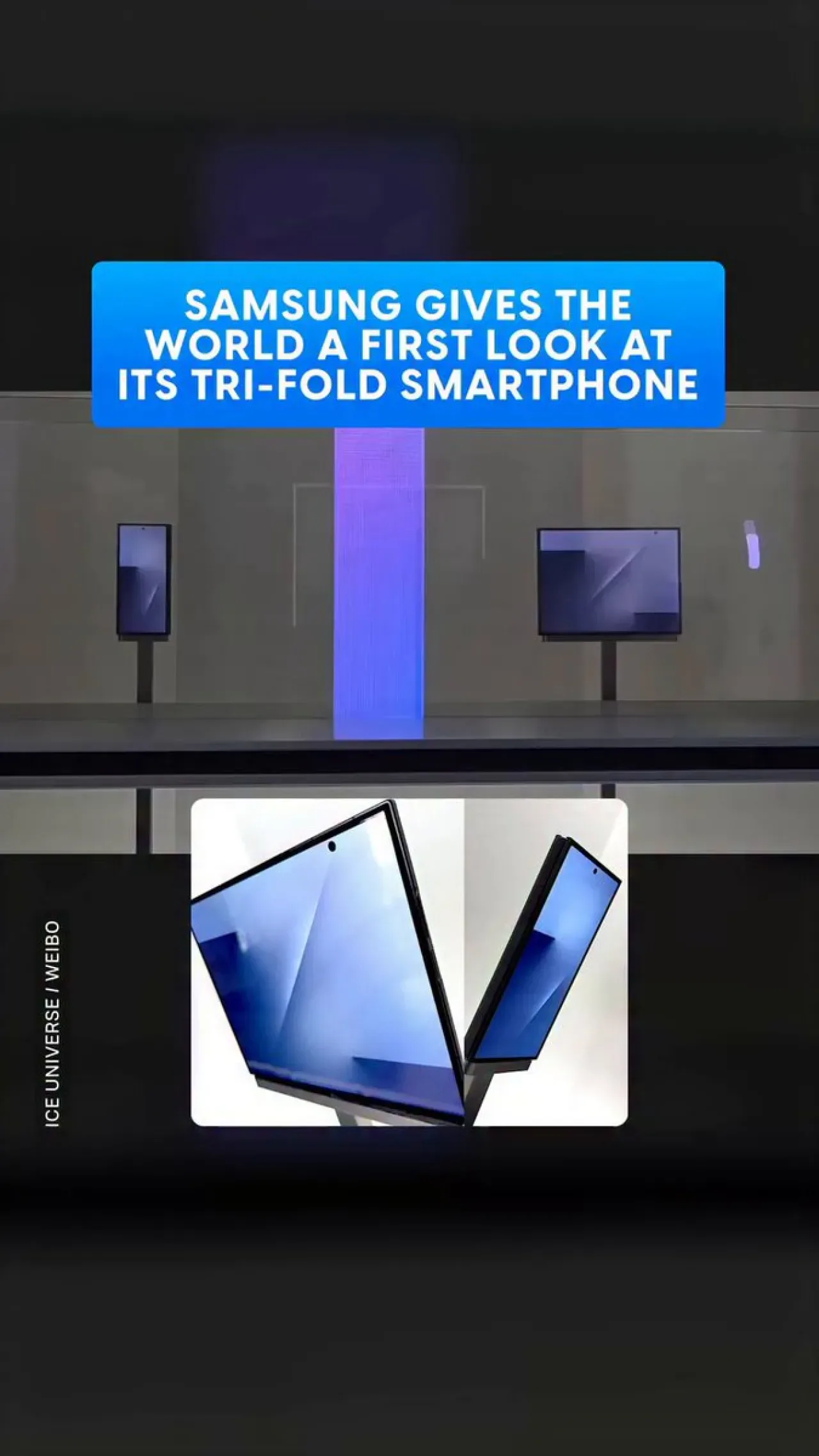 Samsung'dan Çığır Açıcı Üçlü Katlanır Telefon: İlk Görüntüler Ortaya Çıktı Samsung'dan Çığır Açıcı Üçlü Katlanır Telefon: İlk Görüntüler Ortaya Çıktı