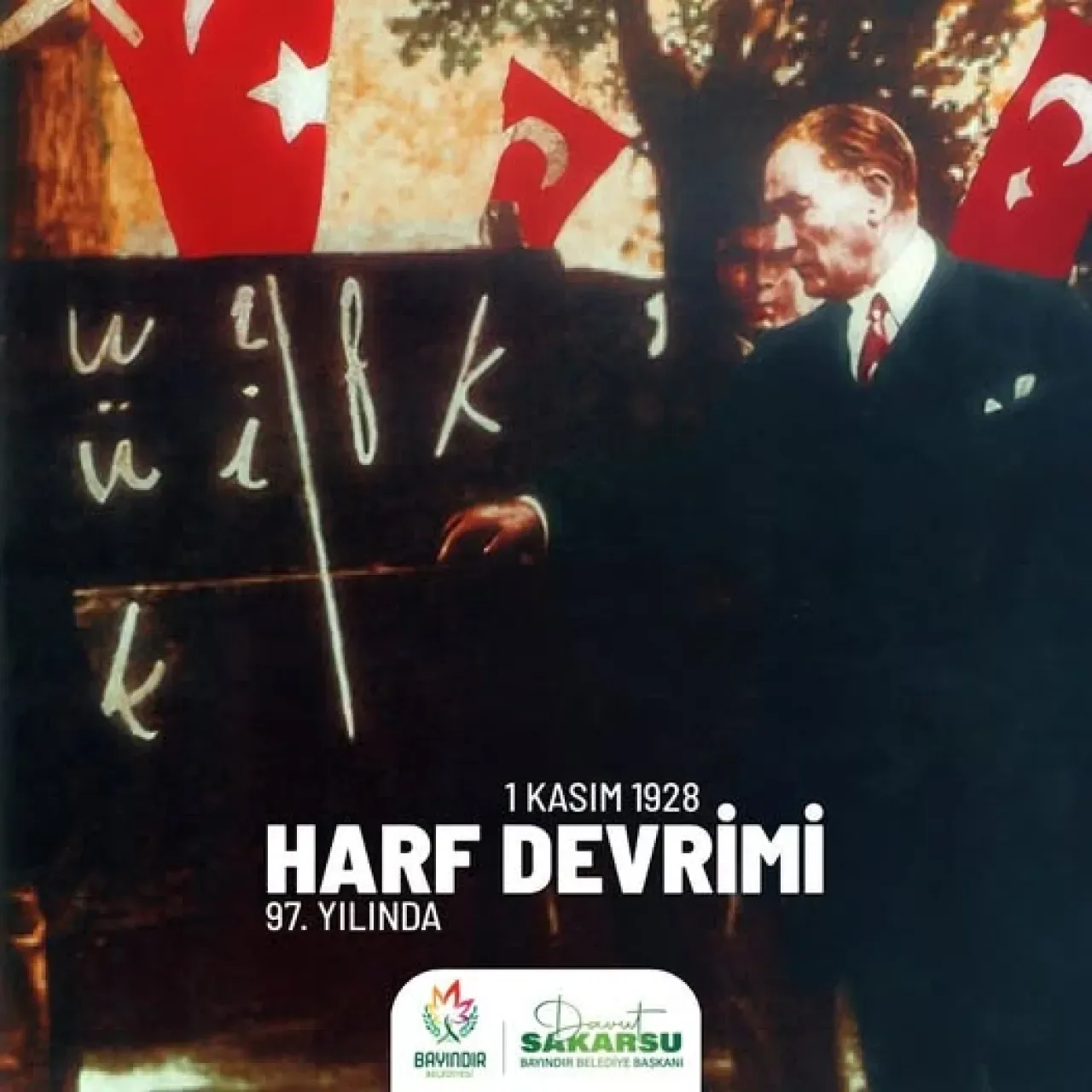 İzmir Bayındır'da Harf Devrimi'nin 97. Yılı Kutlandı İzmir Bayındır'da Harf Devrimi'nin 97. Yılı Kutlandı