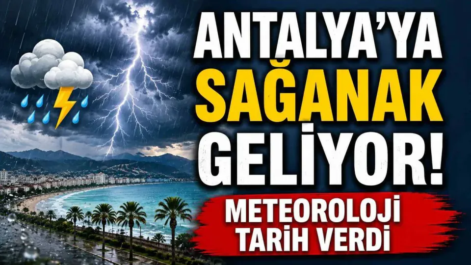 Antalya'da Sağanak Yağış Alarmı: Meteoroloji'den 7 Temmuz Uyarısı görseli