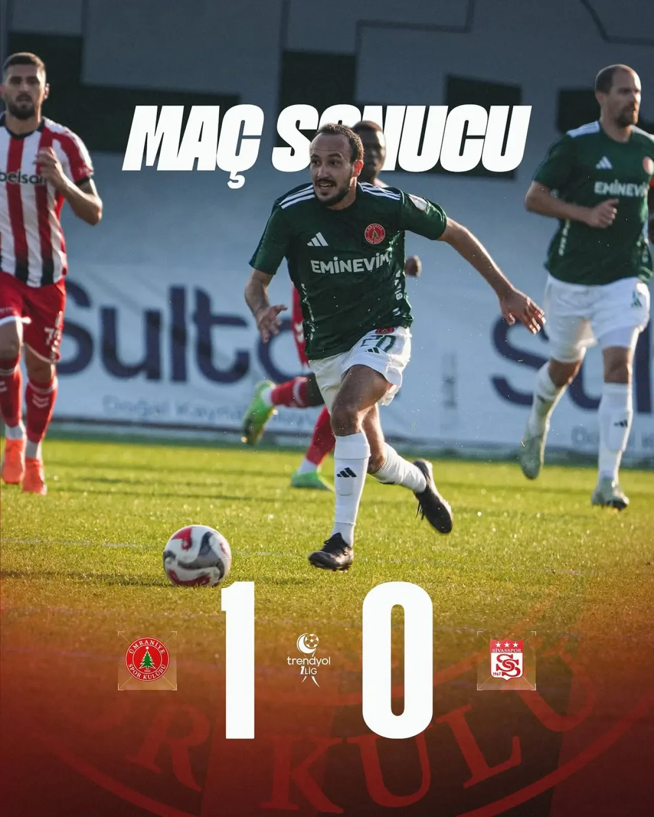 Eminevim Ümraniyespor, Sivasspor'u Evinde 1-0 Mağlup Etti Eminevim Ümraniyespor, Sivasspor'u Evinde 1-0 Mağlup Etti