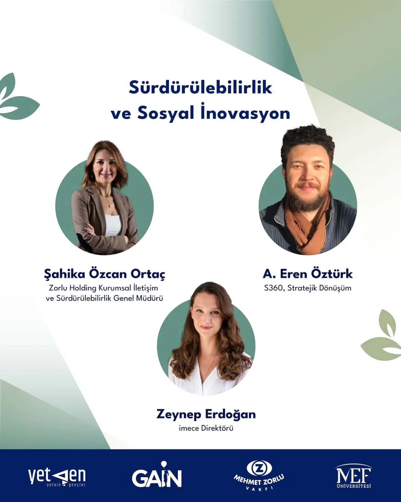MZV MEF YetGen'de Sürdürülebilirlik ve Sosyal İnovasyon Eğitimi Tamamlandı MZV MEF YetGen'de Sürdürülebilirlik ve Sosyal İnovasyon Eğitimi Tamamlandı