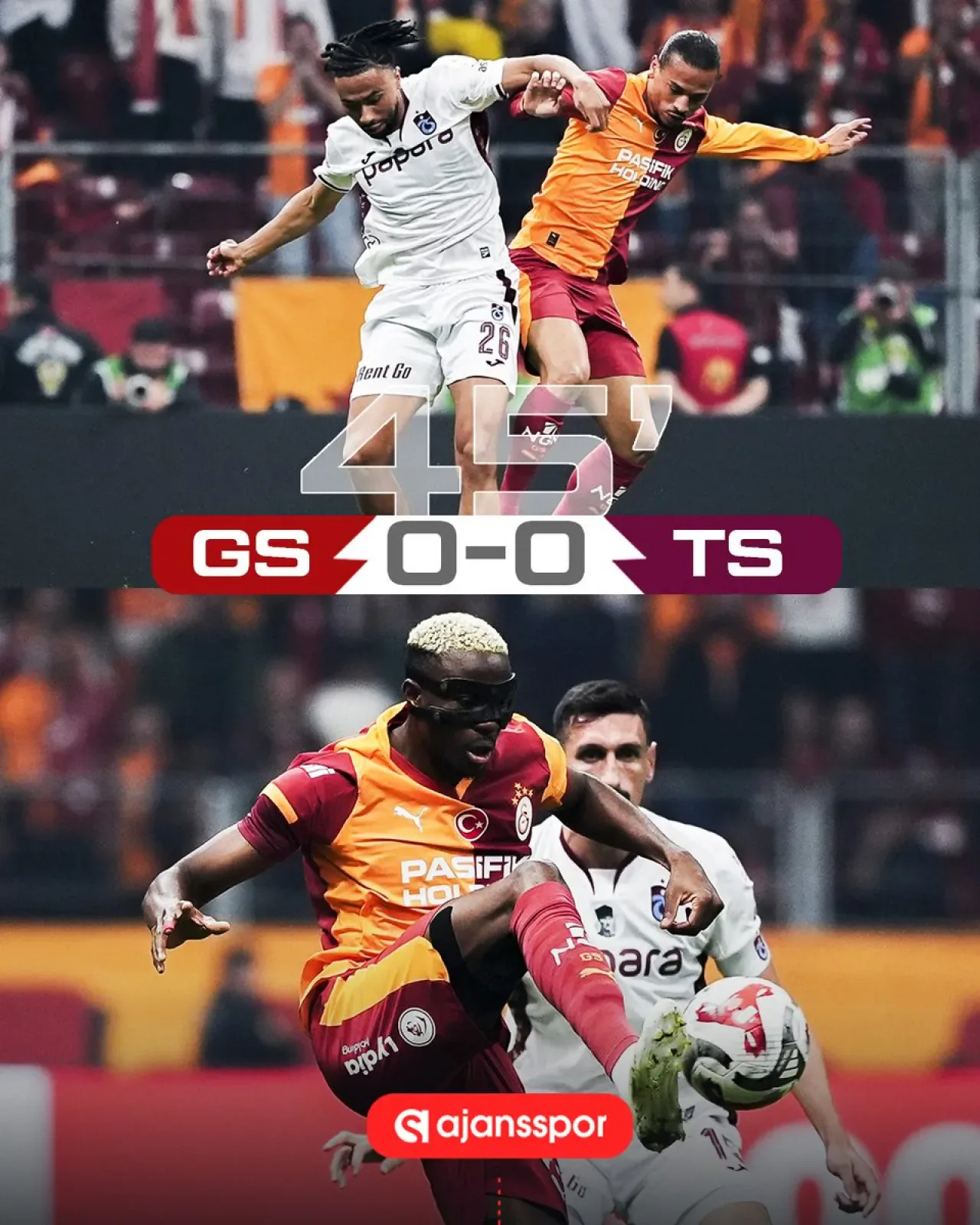 Rams Park'ta İlk Devre Golsüz Berabere: Galatasaray ve Trabzonspor Zorlu Mücadelede Karşı Karşıya Rams Park'ta İlk Devre Golsüz Berabere: Galatasaray ve Trabzonspor Zorlu Mücadelede Karşı Karşıya