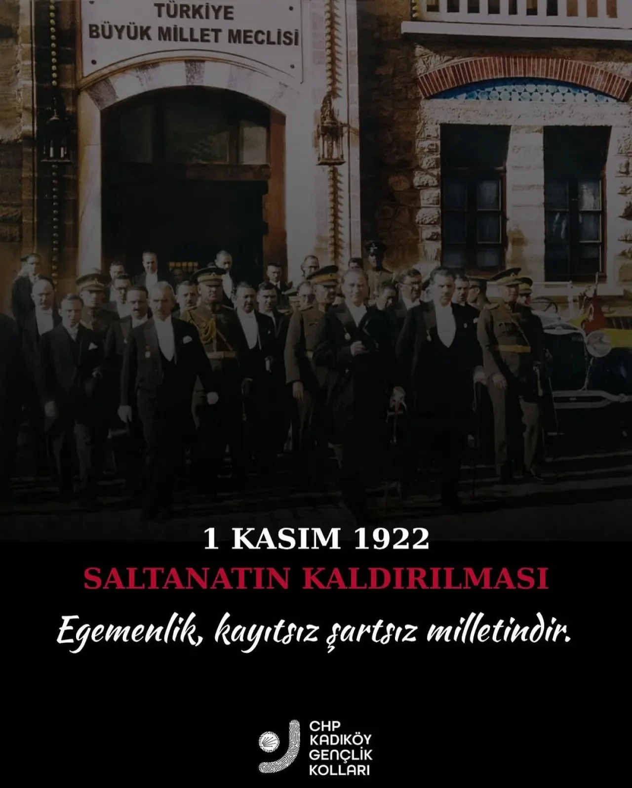 Cumhuriyet'in Temelini Atan Tarihi Adım: Saltanatın Kaldırılışının 101. Yılı Cumhuriyet'in Temelini Atan Tarihi Adım: Saltanatın Kaldırılışının 101. Yılı