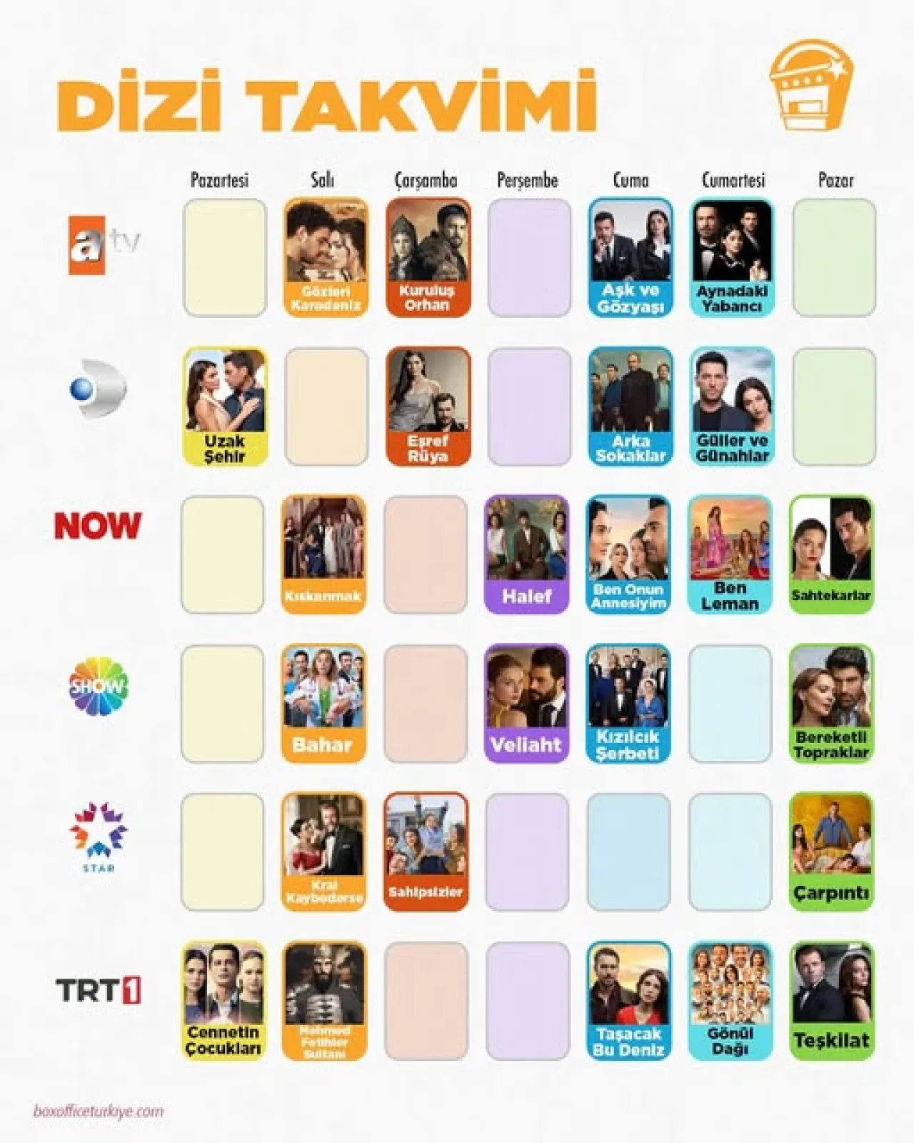 2025-2026 Televizyon Sezonu Başladı: İşte Haftalık Dizi Takvimi 2025-2026 Televizyon Sezonu Başladı: İşte Haftalık Dizi Takvimi