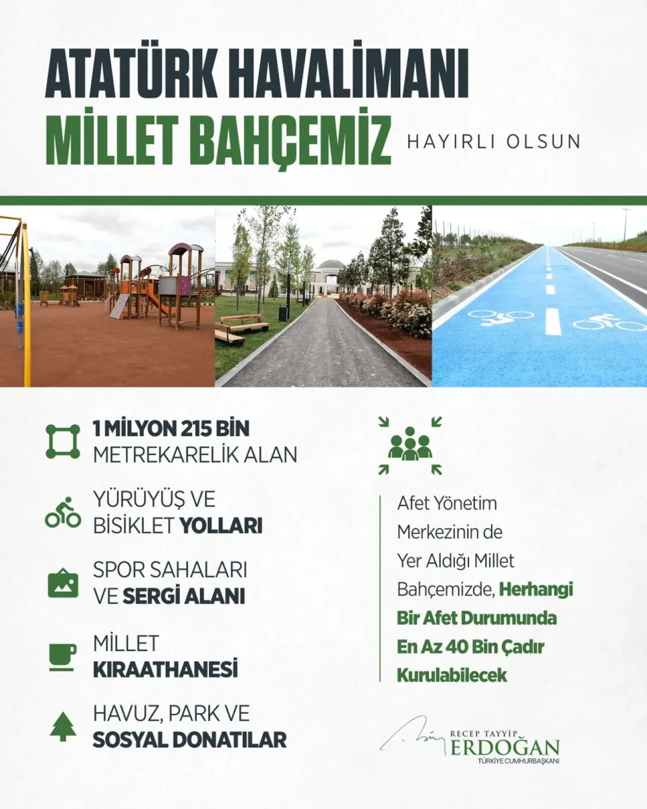 İstanbul'a Dev Bir Nefes: Atatürk Havalimanı Millet Bahçesi Açıldı İstanbul'a Dev Bir Nefes: Atatürk Havalimanı Millet Bahçesi Açıldı