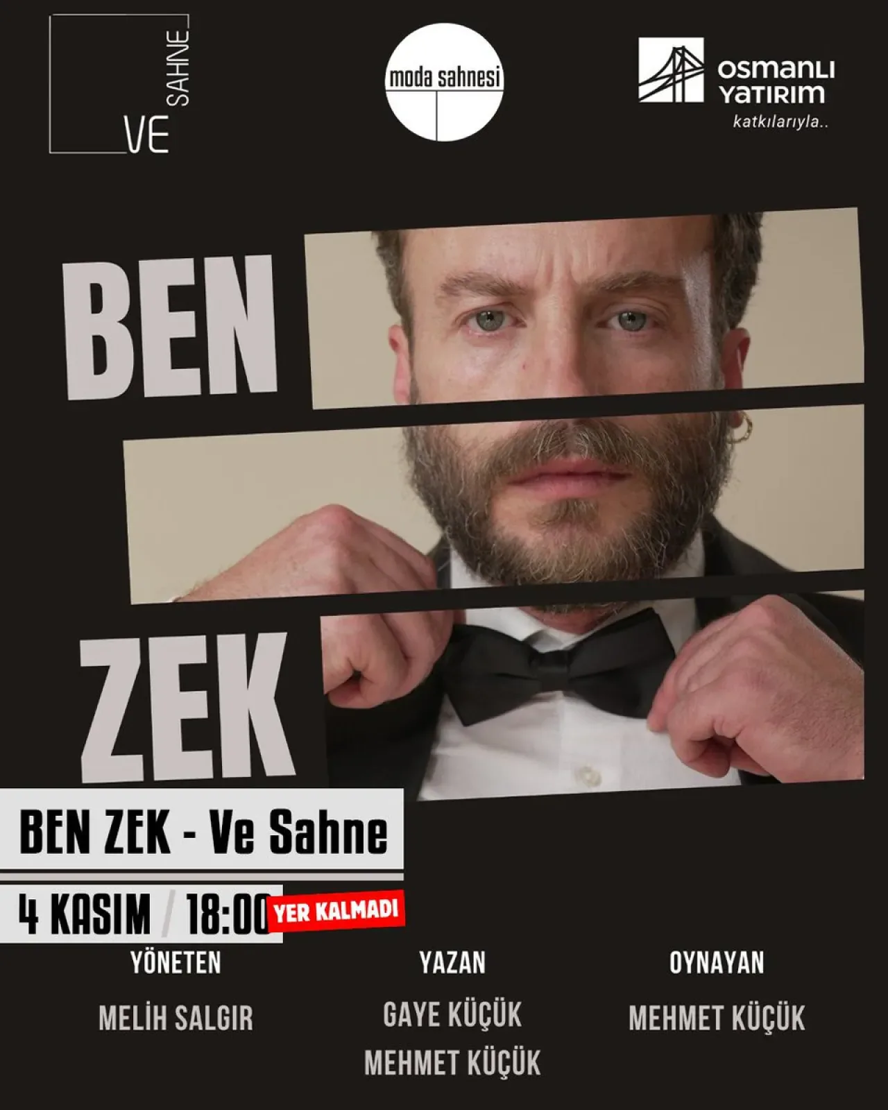 Ben Zek, Moda Sahnesi'nde Tiyatro Severlerle Buluştu Ben Zek, Moda Sahnesi'nde Tiyatro Severlerle Buluştu