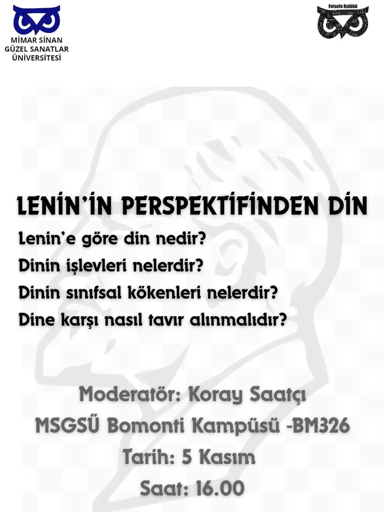 Mimar Sinan Güzel Sanatlar Üniversitesi'nde Din ve Toplum Konulu Etkinlik Düzenlenecek Mimar Sinan Güzel Sanatlar Üniversitesi'nde Din ve Toplum Konulu Etkinlik Düzenlenecek