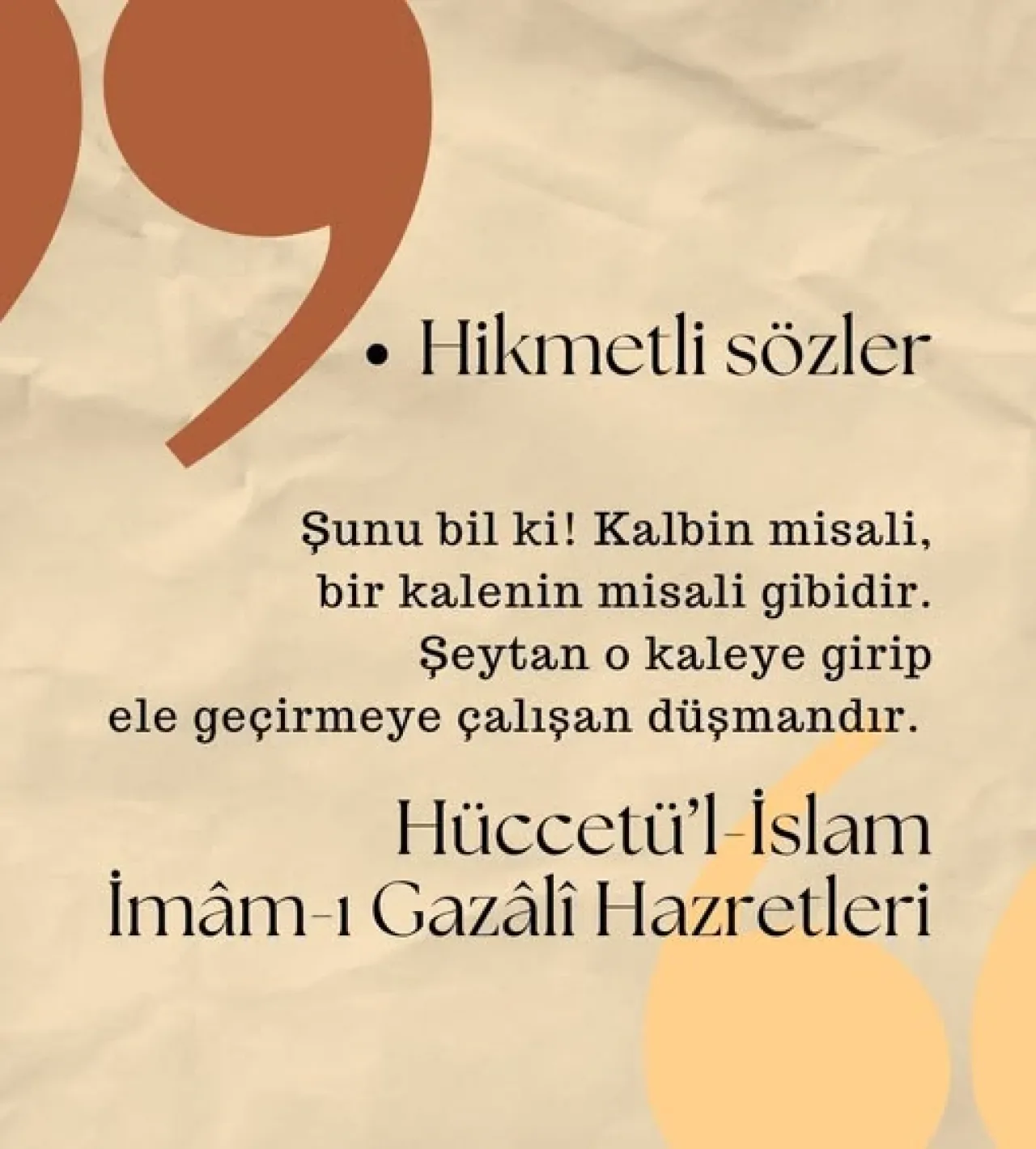 İmam Gazali'den Kalp Kalesi ve Şeytanla Mücadele Üzerine Önemli Tespitler İmam Gazali'den Kalp Kalesi ve Şeytanla Mücadele Üzerine Önemli Tespitler