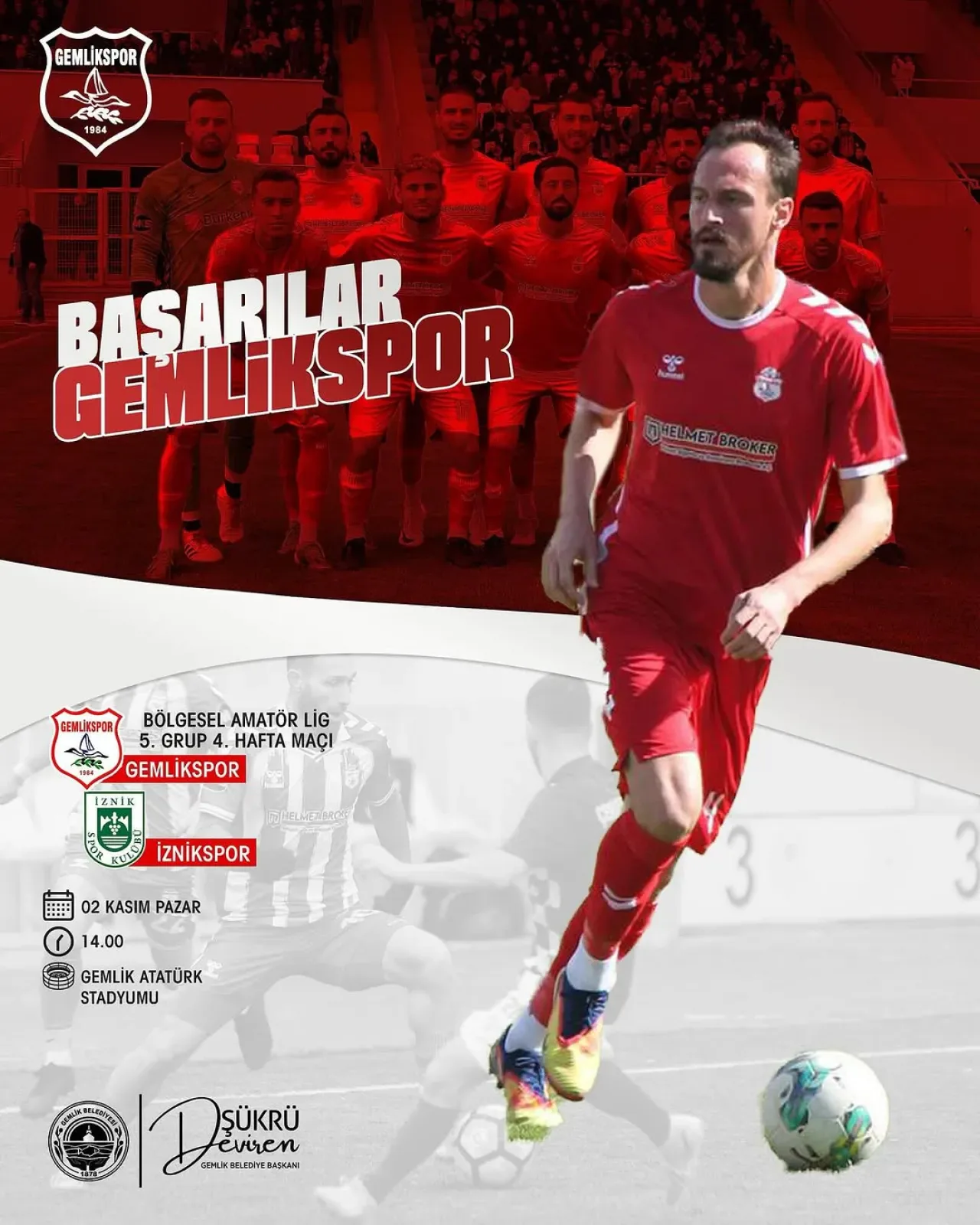 Gemlik Belediyesi, Gemlikspor'a Maç Öncesi Destek Mesajı Yayınladı Gemlik Belediyesi, Gemlikspor'a Maç Öncesi Destek Mesajı Yayınladı
