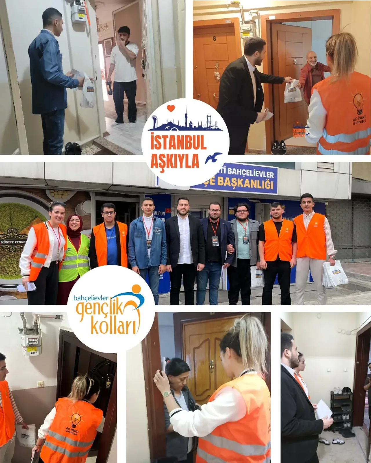 AK Gençlik Bahçelievler'de Kapı Kapı Gezerek Gençlerle Buluştu AK Gençlik Bahçelievler'de Kapı Kapı Gezerek Gençlerle Buluştu