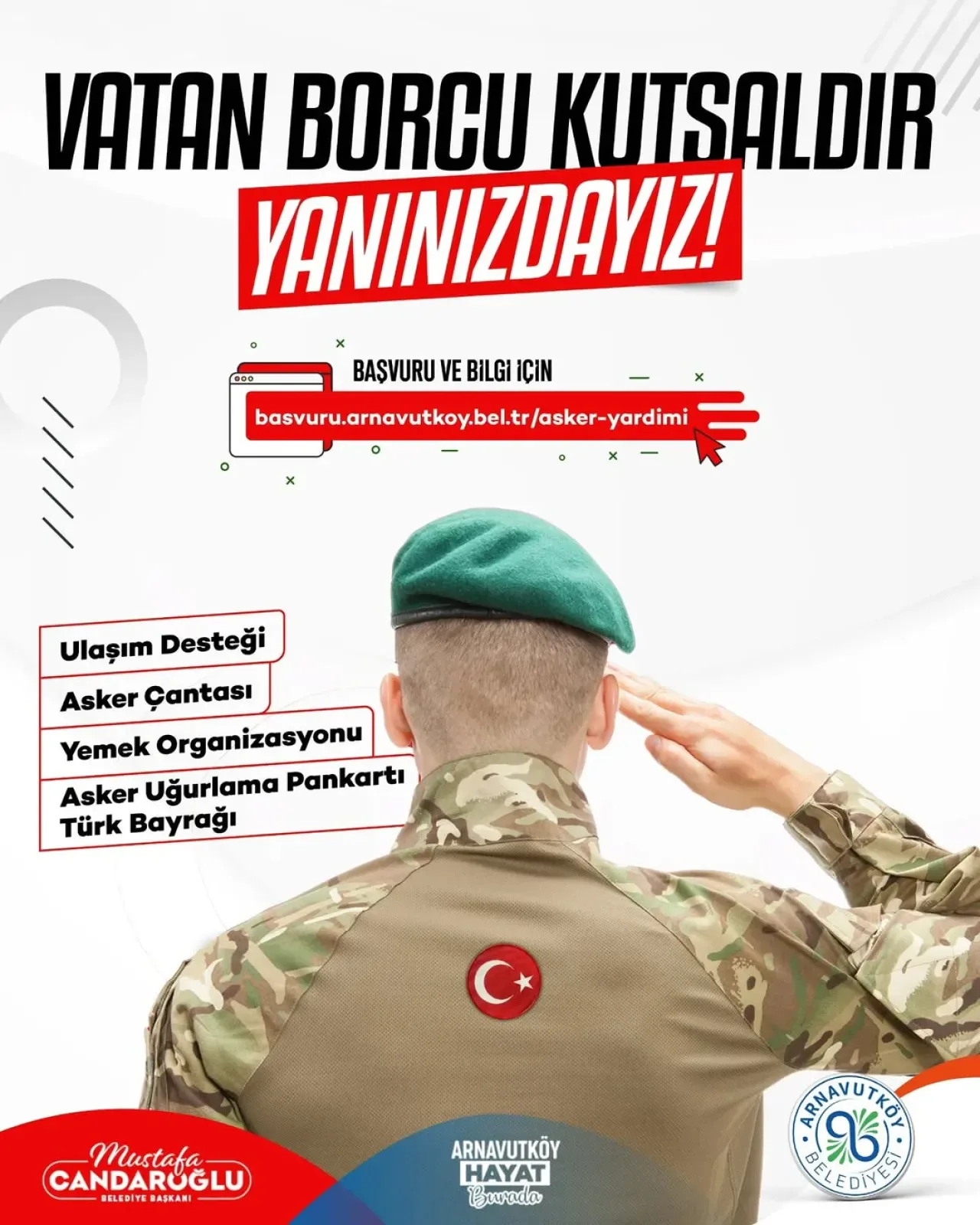 Arnavutköy Belediyesi'nden Asker Adaylarına Kapsamlı Destek Arnavutköy Belediyesi'nden Asker Adaylarına Kapsamlı Destek