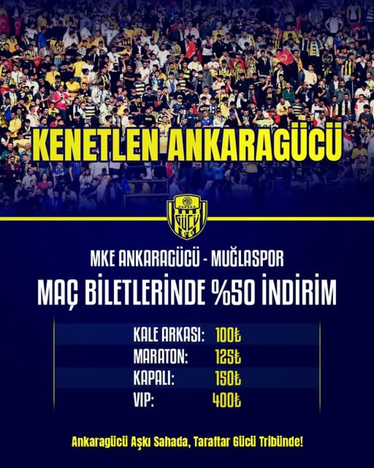 Ankaragücü Taraftarları, Takımlarına Olan Aşkını Sahada Gösterdi Ankaragücü Taraftarları, Takımlarına Olan Aşkını Sahada Gösterdi