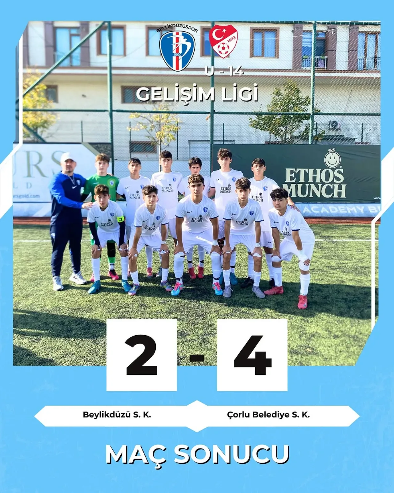 Beylikdüzüspor U14 Takımı, Çorlu Belediye Spor'u Gelişim Ligi'nde Mağlup Etti Beylikdüzüspor U14 Takımı, Çorlu Belediye Spor'u Gelişim Ligi'nde Mağlup Etti