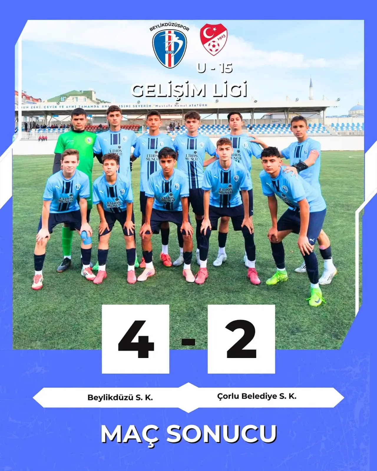 Beylikdüzüspor U15 Takımı Çorlu Belediye Spor Karşılaşması Beylikdüzüspor U15 Takımı Çorlu Belediye Spor Karşılaşması