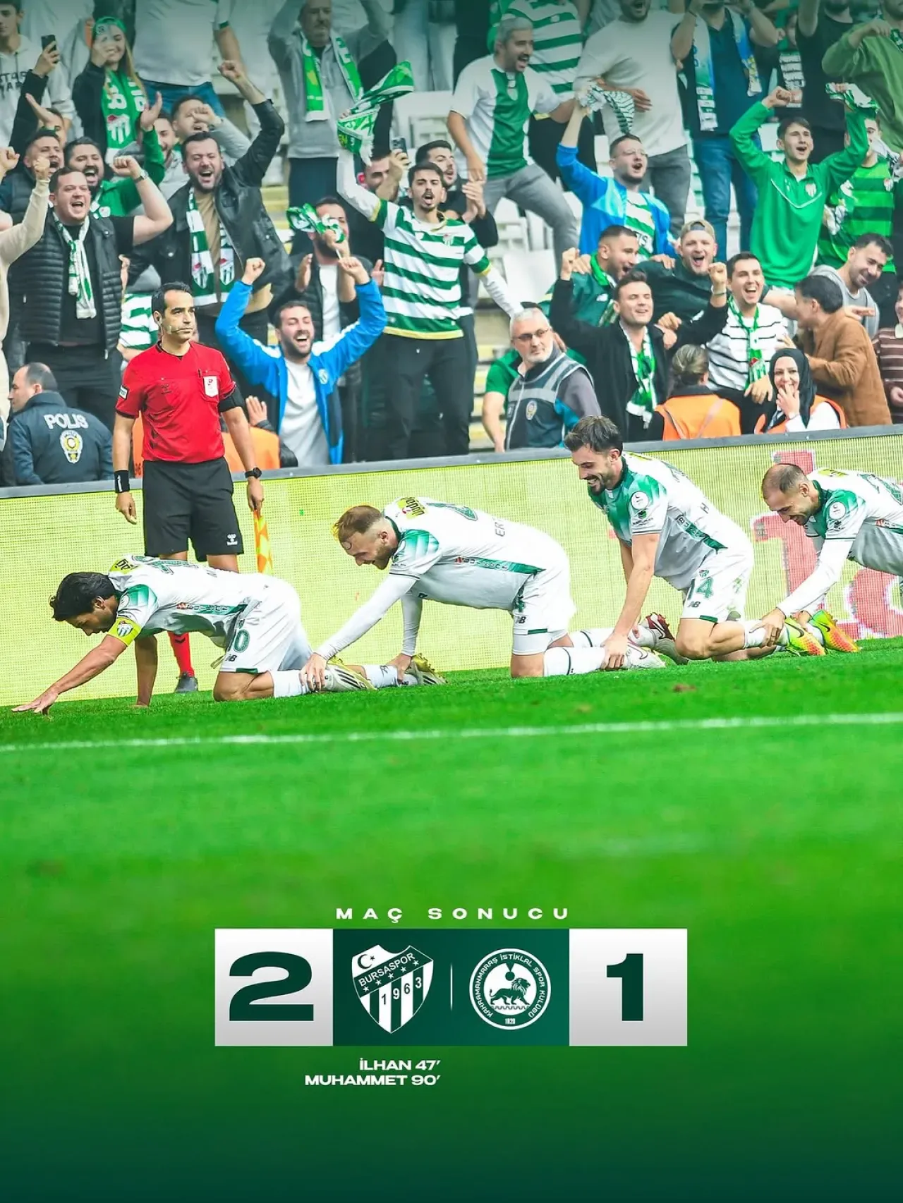 Bursaspor, Kahramanmaraş İstiklal Spor'u 2-1 Mağlup Etti Bursaspor, Kahramanmaraş İstiklal Spor'u 2-1 Mağlup Etti