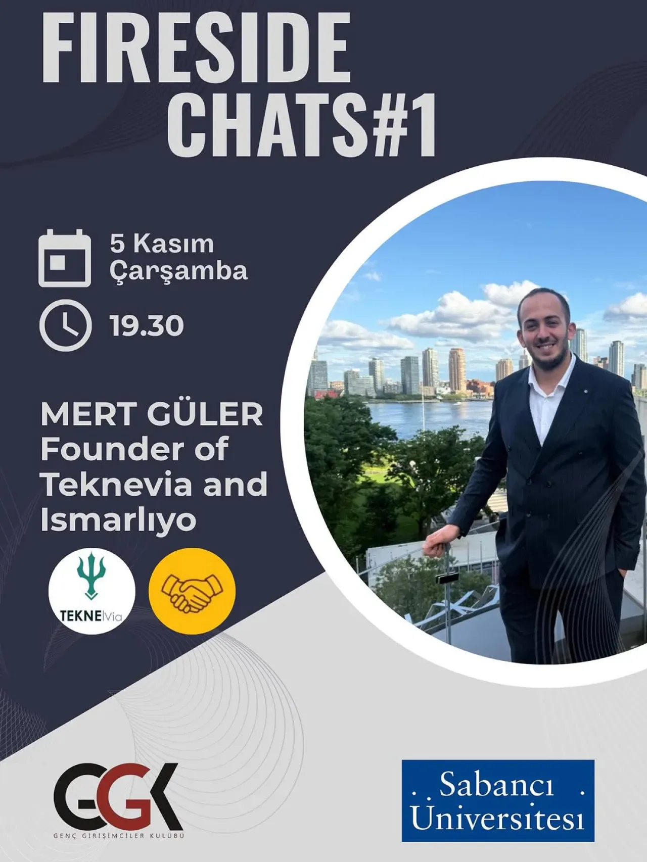 Mert Güler, Sabancı Üniversitesi'nde Girişimcilik Deneyimlerini Paylaşacak Mert Güler, Sabancı Üniversitesi'nde Girişimcilik Deneyimlerini Paylaşacak