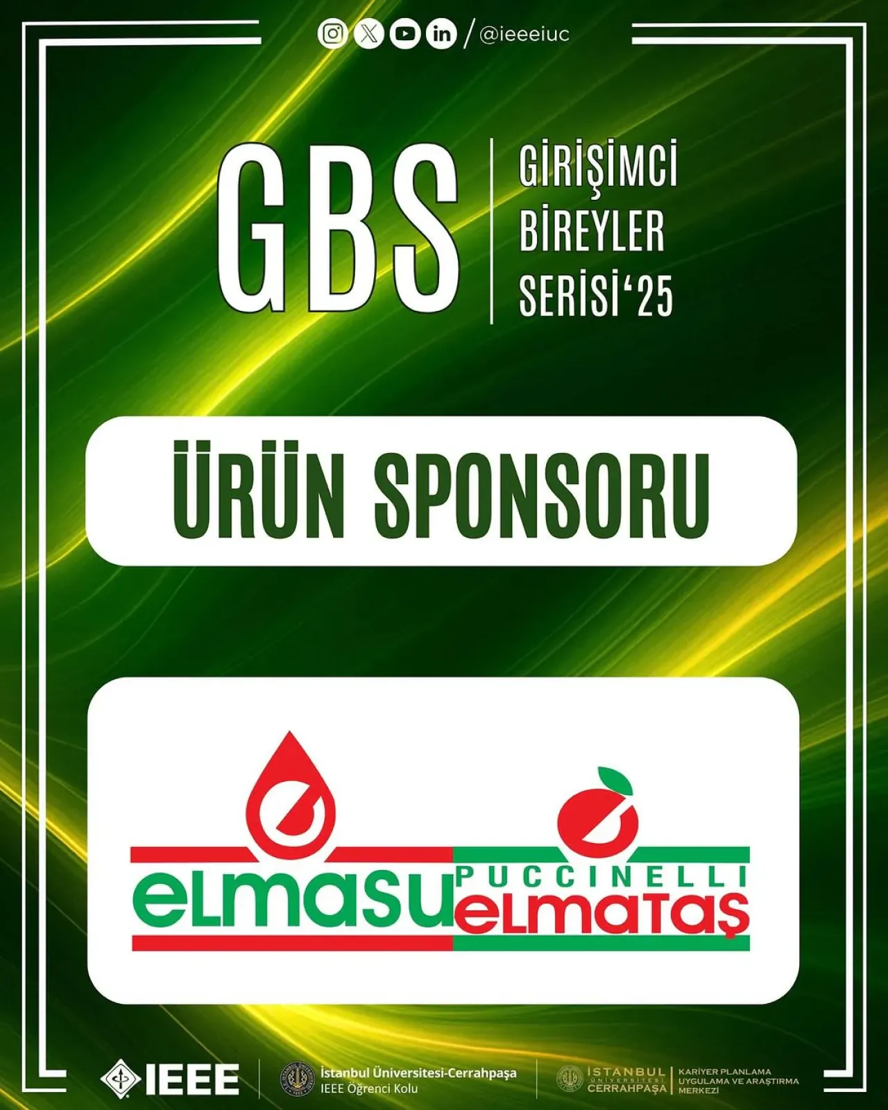 Puccinelli Elmataş, IEEE İstanbul Üniversitesi-Cerrahpaşa Girişimcilik Etkinliğinde Puccinelli Elmataş, IEEE İstanbul Üniversitesi-Cerrahpaşa Girişimcilik Etkinliğinde