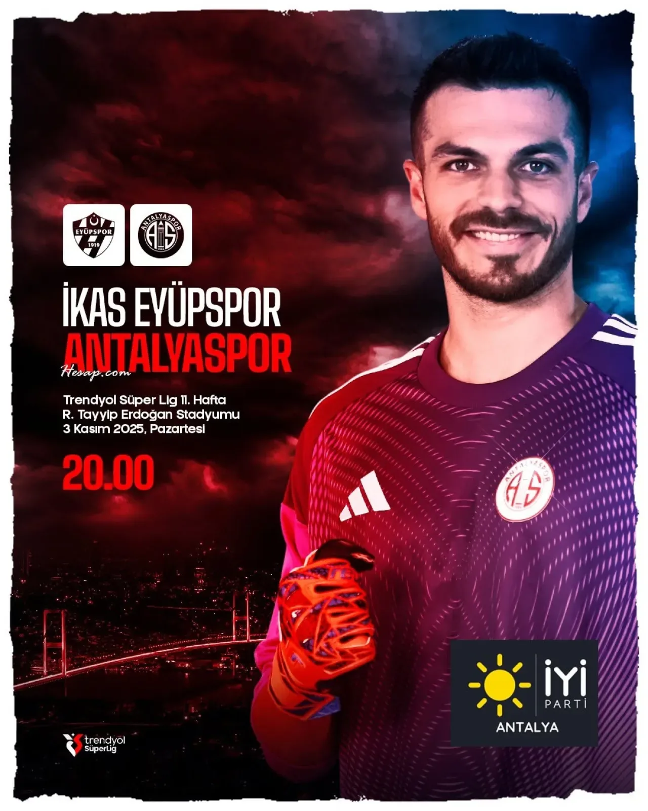 Antalya İYİ Parti, Antalyaspor'un Eyüpspor Maçına Başarı Diledi Antalya İYİ Parti, Antalyaspor'un Eyüpspor Maçına Başarı Diledi
