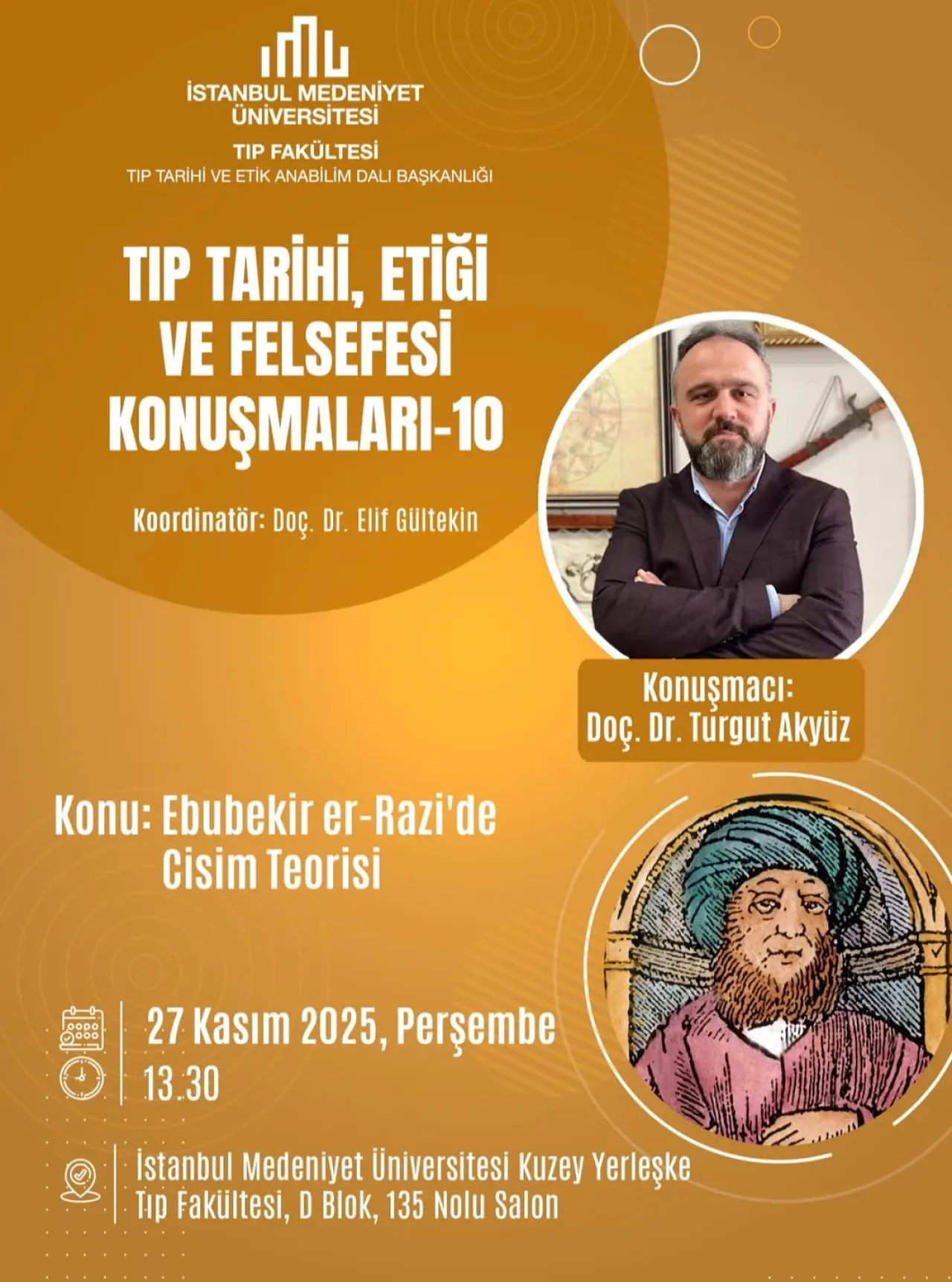 İMÜ'de Ebubekir er-Razi'nin Cisim Teorisi Ele Alınacak İMÜ'de Ebubekir er-Razi'nin Cisim Teorisi Ele Alınacak
