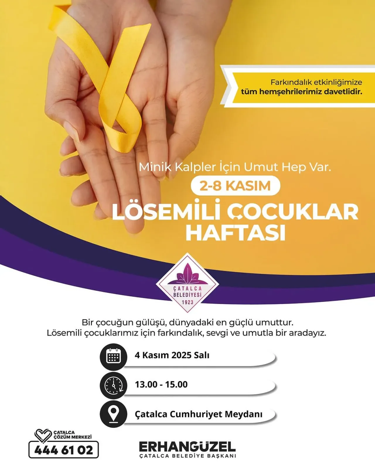 Çatalca'da Lösemili Çocuklar Haftası'nda Anlamlı Farkındalık Etkinliği Çatalca'da Lösemili Çocuklar Haftası'nda Anlamlı Farkındalık Etkinliği