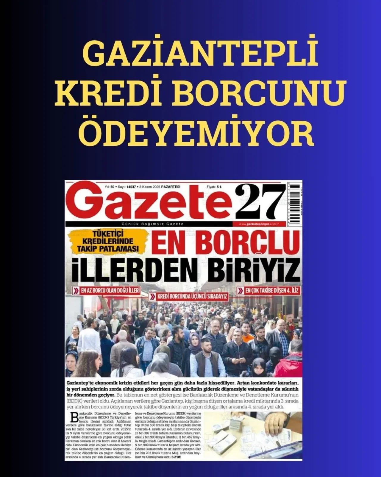 Gaziantep'te Kredi Borçları ve Takibe Düşen Vatandaşlar Gaziantep'te Kredi Borçları ve Takibe Düşen Vatandaşlar