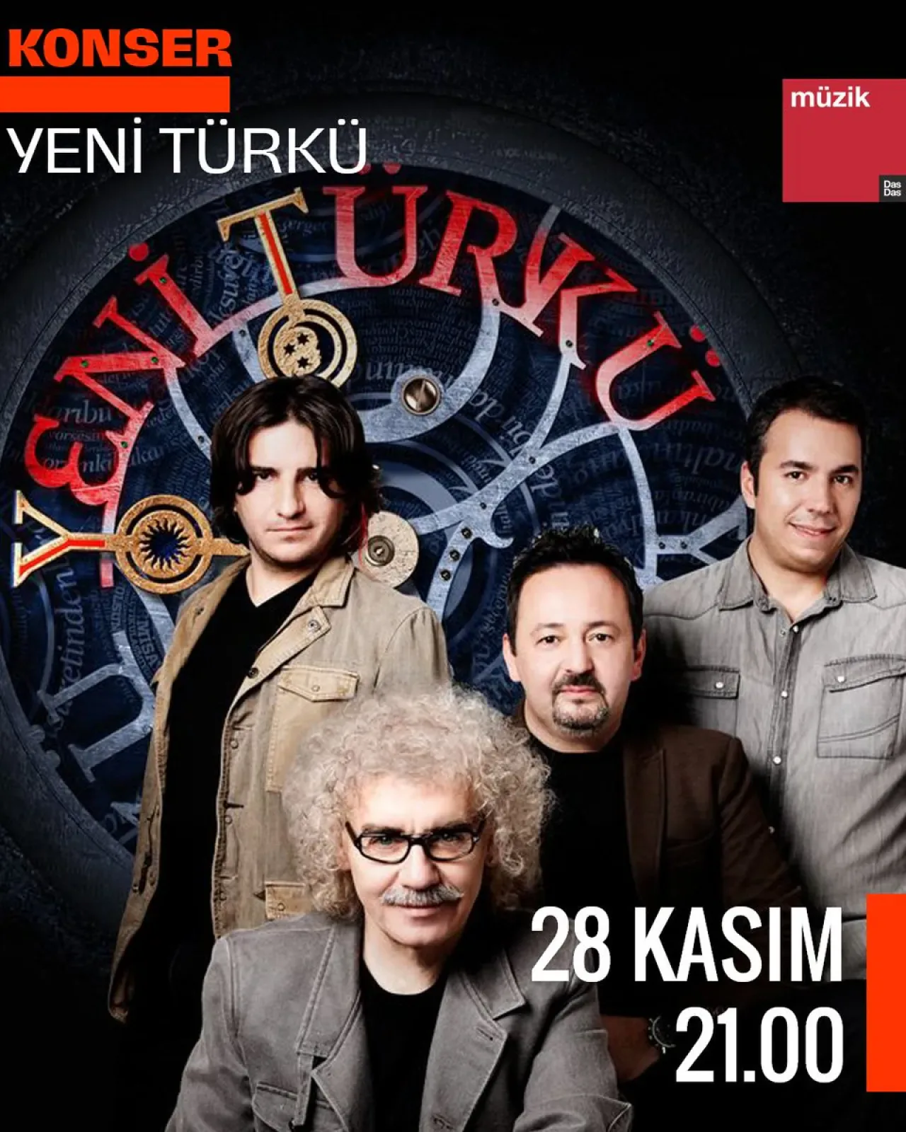 Yeni Türkü, 28 Kasım'da DasDas Ataşehir'de Sevenleriyle Buluşacak Yeni Türkü, 28 Kasım'da DasDas Ataşehir'de Sevenleriyle Buluşacak