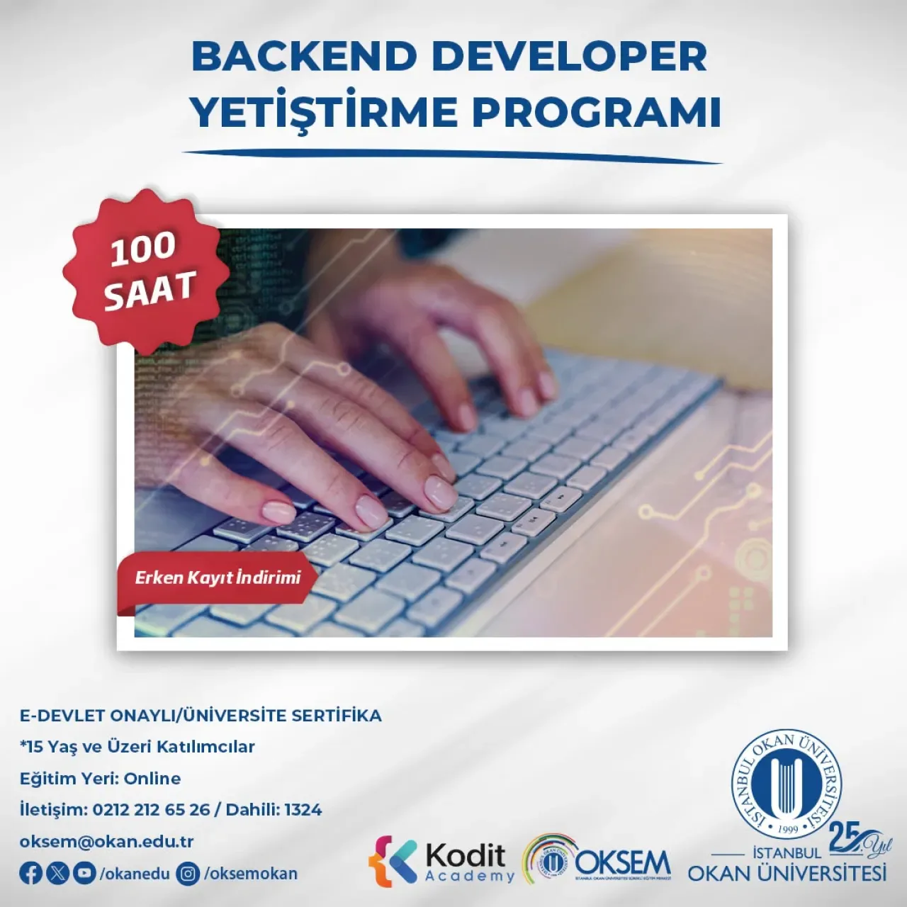 Okan Üniversitesi Backend Developer Yetiştirme Programı Başvuruları Başladı Okan Üniversitesi Backend Developer Yetiştirme Programı Başvuruları Başladı