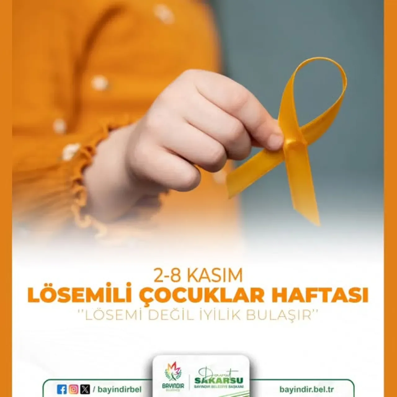 Bayındır Belediyesi'nden Lösemili Çocuklar Haftası'nda Anlamlı Mesaj Bayındır Belediyesi'nden Lösemili Çocuklar Haftası'nda Anlamlı Mesaj