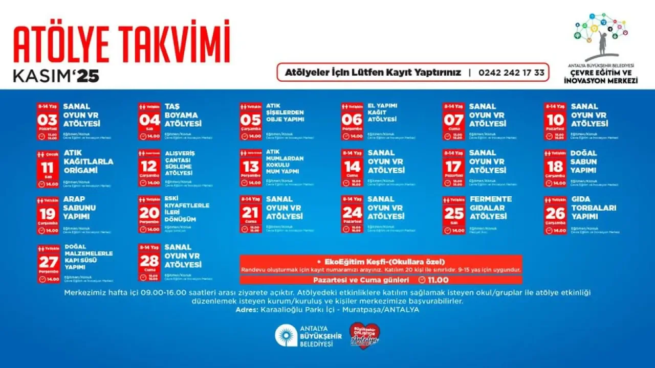 Antalya'da Geri Dönüşüm ve Sürdürülebilir Yaşam Etkinlikleri Başlıyor Antalya'da Geri Dönüşüm ve Sürdürülebilir Yaşam Etkinlikleri Başlıyor