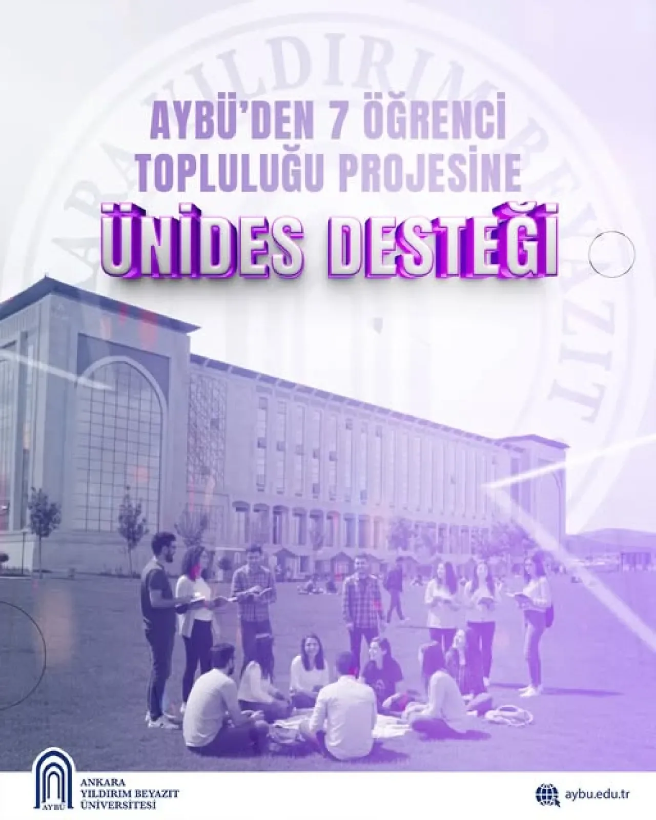 Ankara Yıldırım Beyazıt Üniversitesi'nden 7 Projeye ÜNİDES Desteği Ankara Yıldırım Beyazıt Üniversitesi'nden 7 Projeye ÜNİDES Desteği