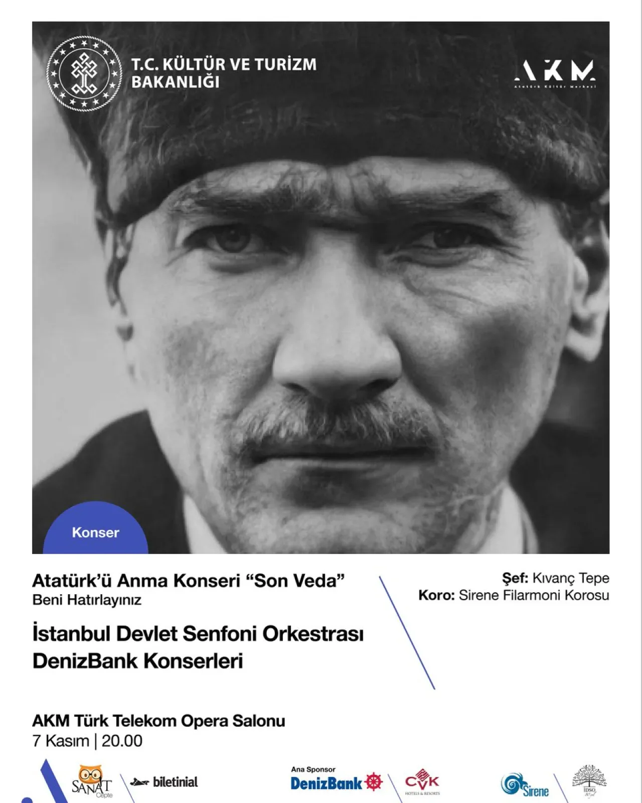İstanbul'da Atatürk Anma Konseri: 87. Yılında Saygı ve Özlemle İstanbul'da Atatürk Anma Konseri: 87. Yılında Saygı ve Özlemle