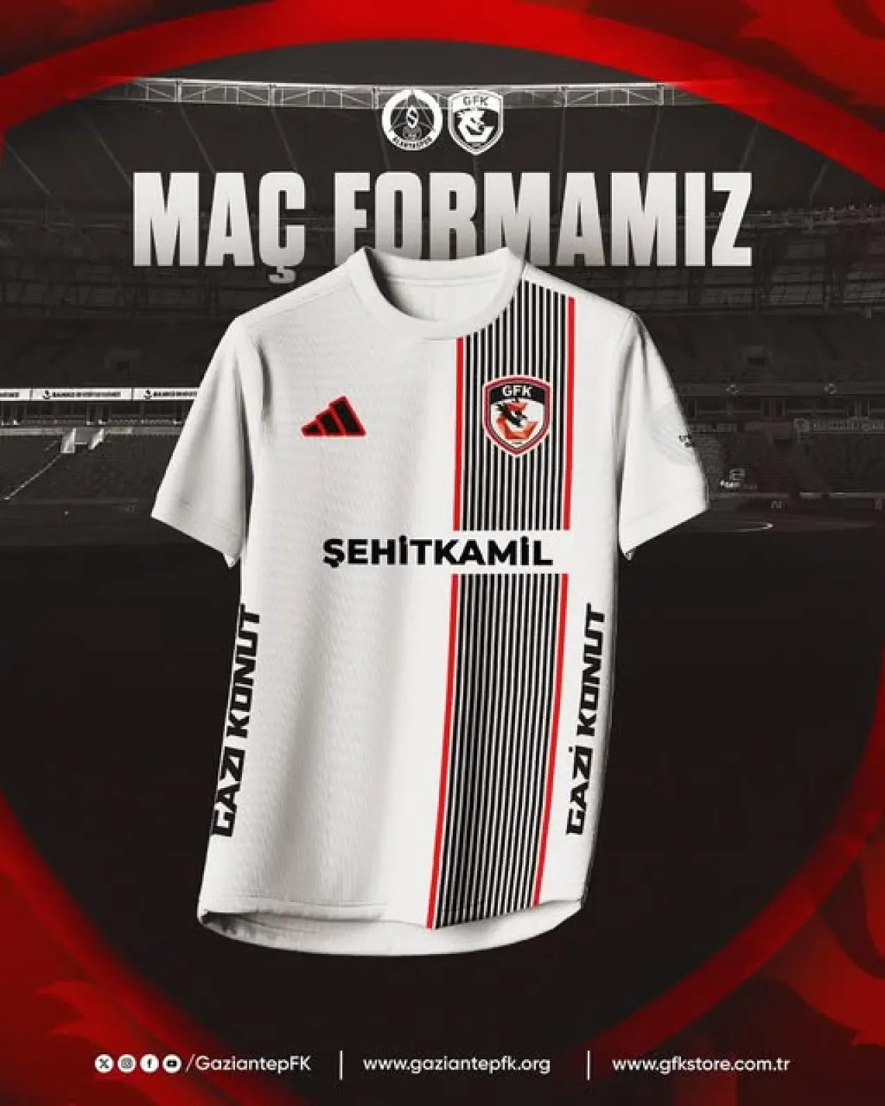 Gaziantep FK, Alanyaspor Maçında Beyaz Formayla Sahada Gaziantep FK, Alanyaspor Maçında Beyaz Formayla Sahada
