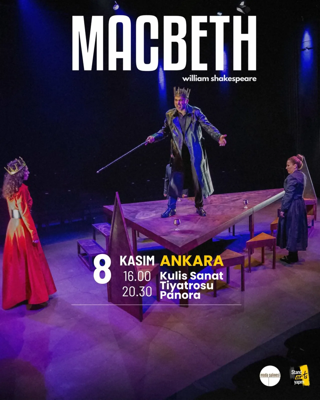Barış Atay ve Ezgi Çelik Başrolde: "Macbeth" Ankara'da Sahneleniyor Barış Atay ve Ezgi Çelik Başrolde: "Macbeth" Ankara'da Sahneleniyor