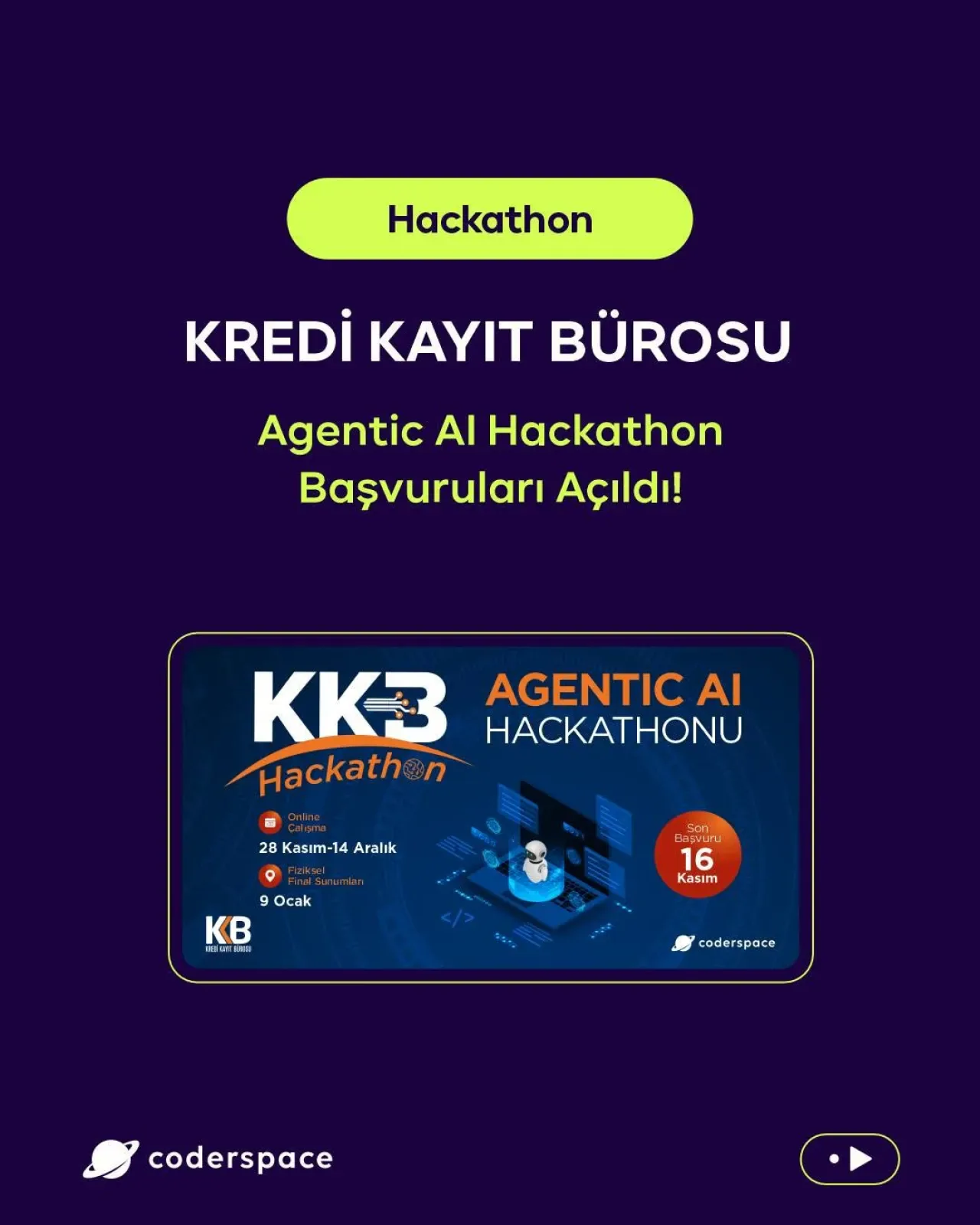 KKB'nin Agentic AI Hackathon'u Başvurulara Açıldı KKB'nin Agentic AI Hackathon'u Başvurulara Açıldı