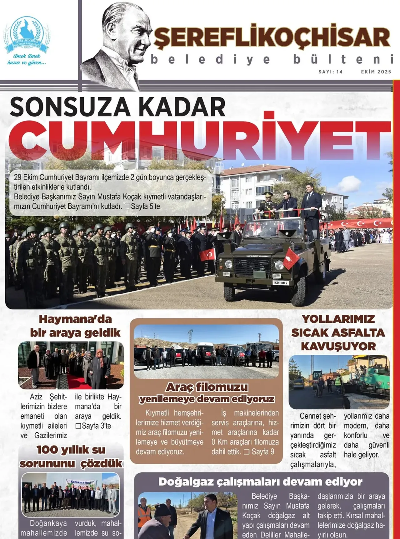 Şereflikoçhisar Belediyesi Ekim Ayı Faaliyet Raporunu Yayınladı Şereflikoçhisar Belediyesi Ekim Ayı Faaliyet Raporunu Yayınladı