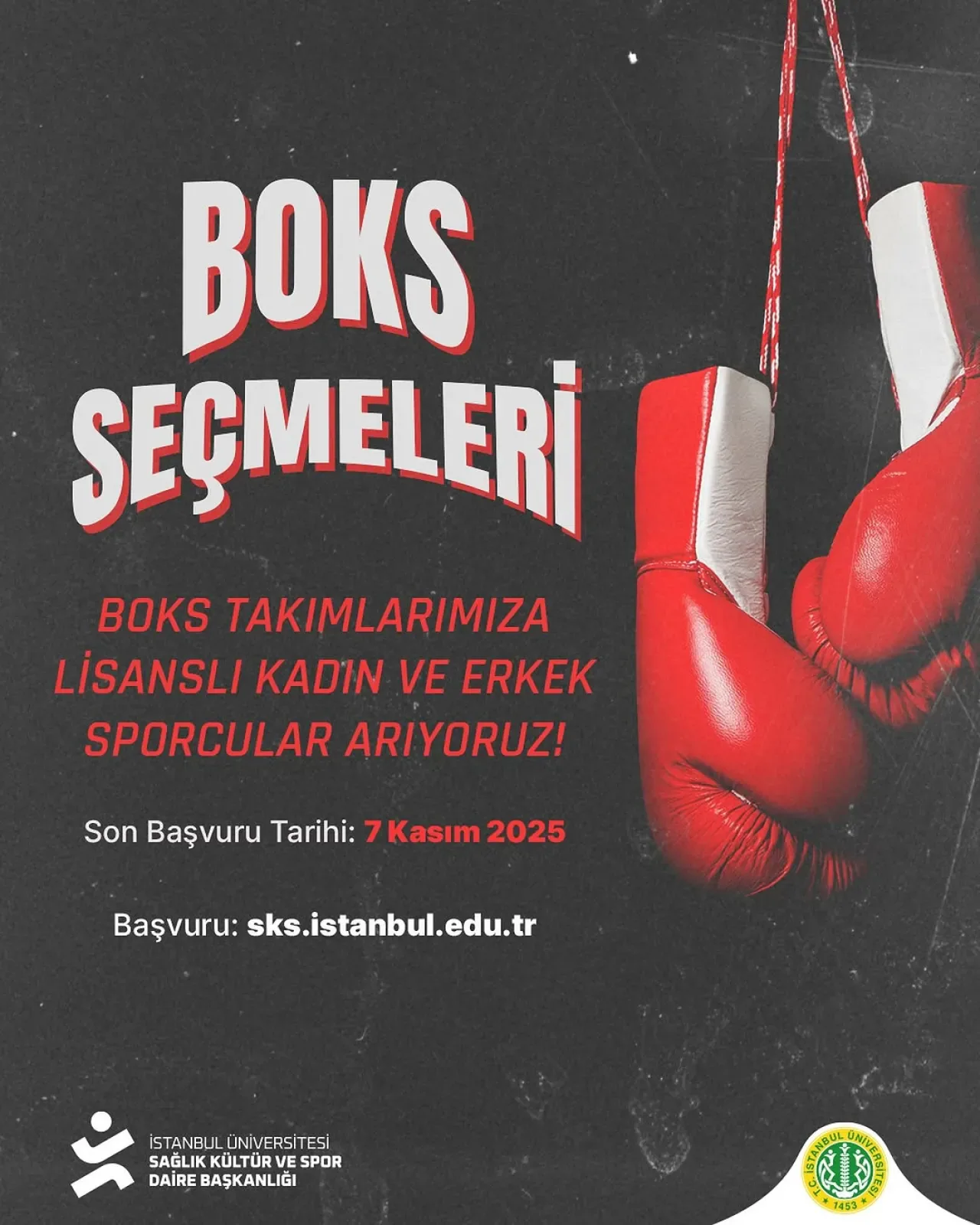 İstanbul Üniversitesi Boks Takımları İçin Yeni Sporcular Aranıyor İstanbul Üniversitesi Boks Takımları İçin Yeni Sporcular Aranıyor