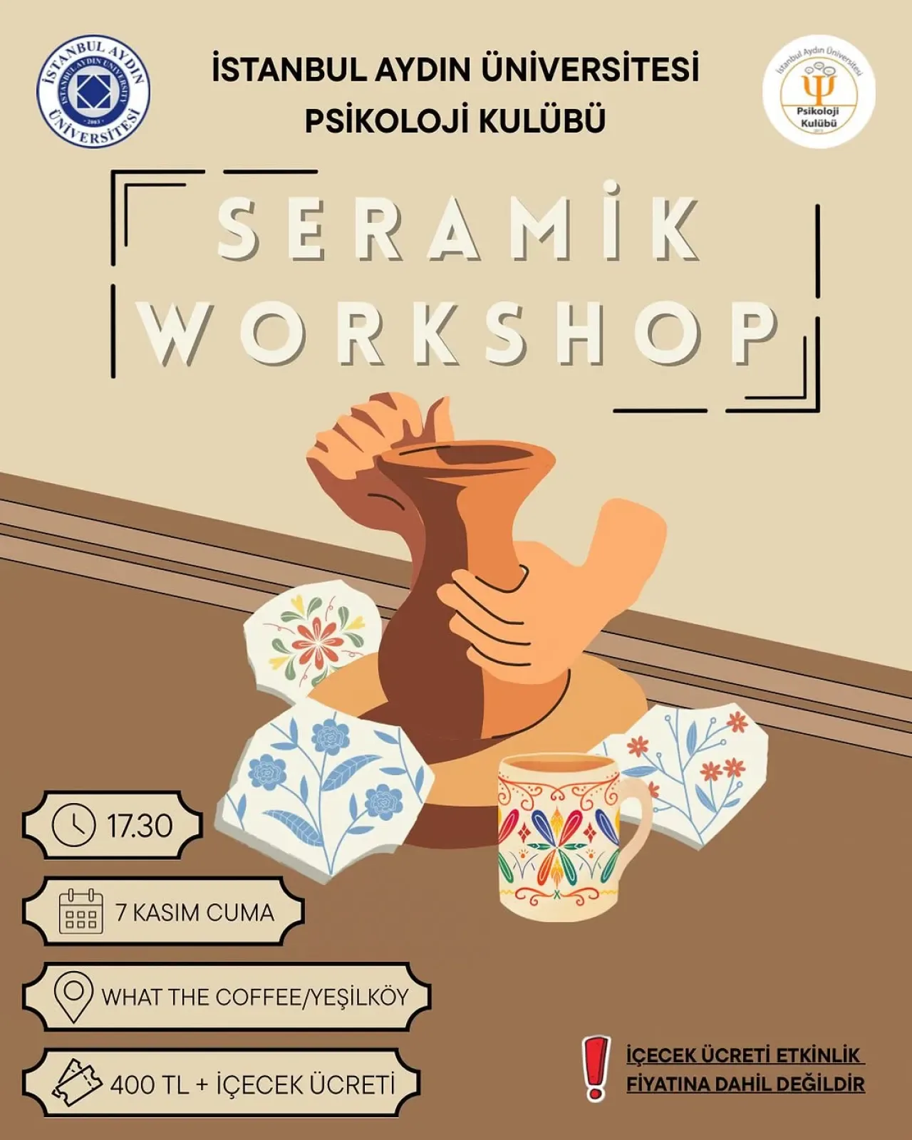 İstanbul Aydın Üniversitesi'nde Seramik Etkinliği ile Sanat ve Terapi Buluşuyor İstanbul Aydın Üniversitesi'nde Seramik Etkinliği ile Sanat ve Terapi Buluşuyor