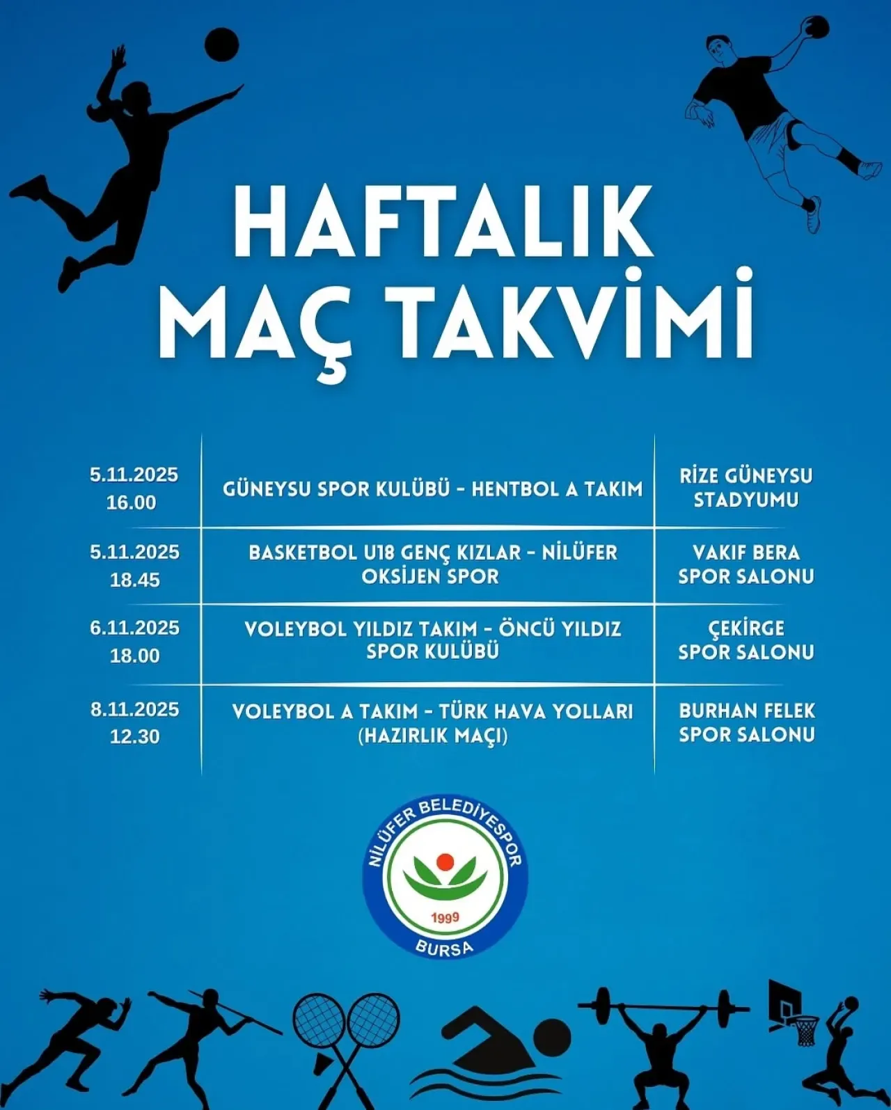 Nilüfer Belediyespor, Kasım Ayında Sahalarda Fırtına Gibi Esecek Nilüfer Belediyespor, Kasım Ayında Sahalarda Fırtına Gibi Esecek